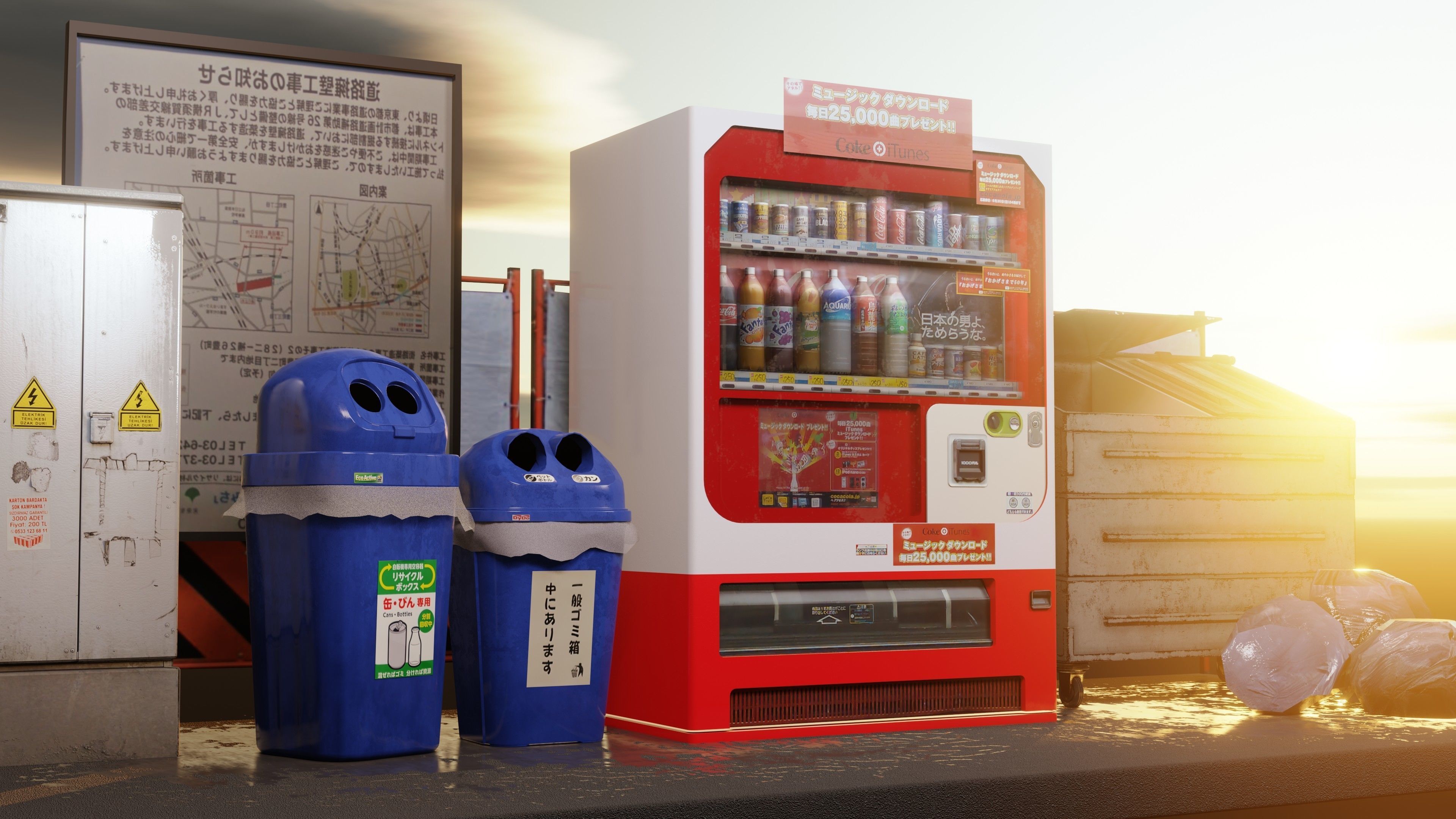 Vending Machine 5 Low-poly 3D model_3