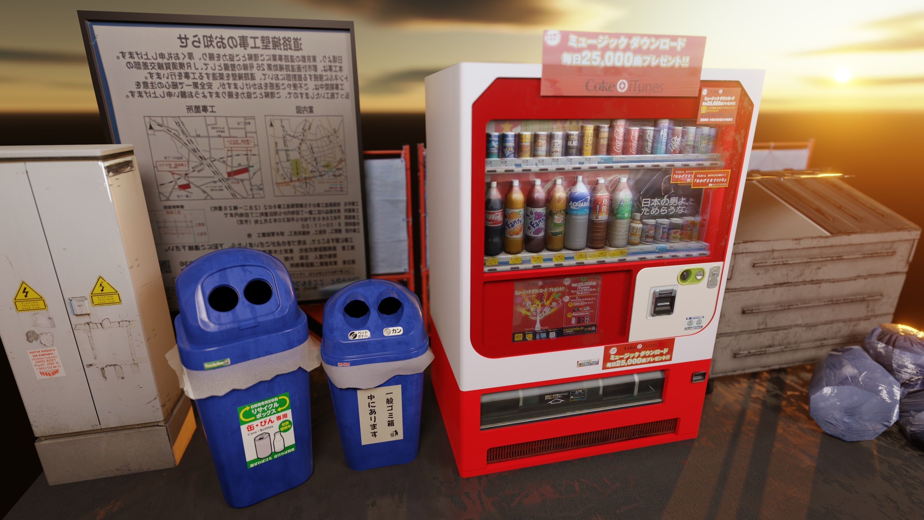 Vending Machine 5 Low-poly 3D model_2