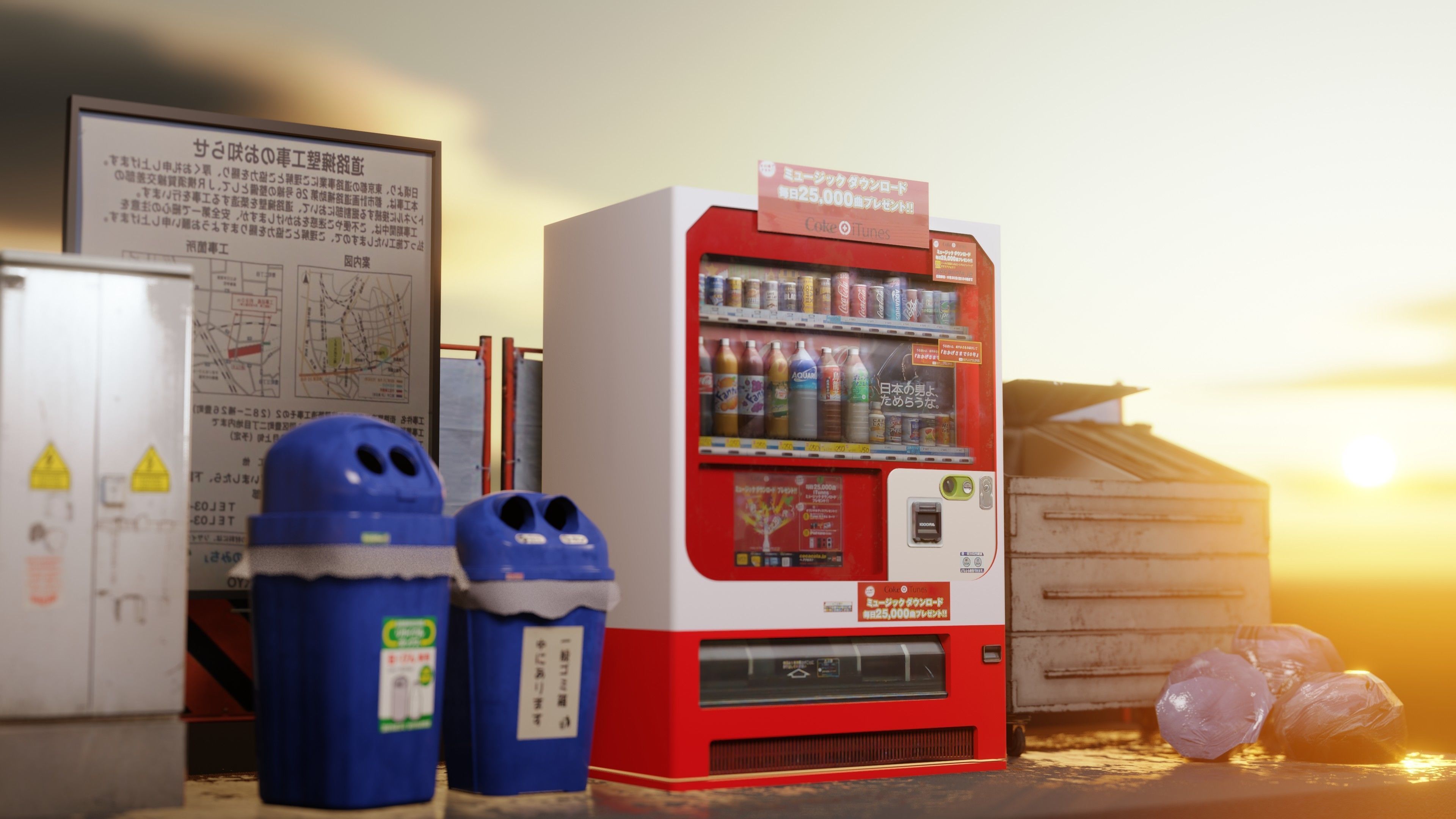 Vending Machine 5 Low-poly 3D model_7