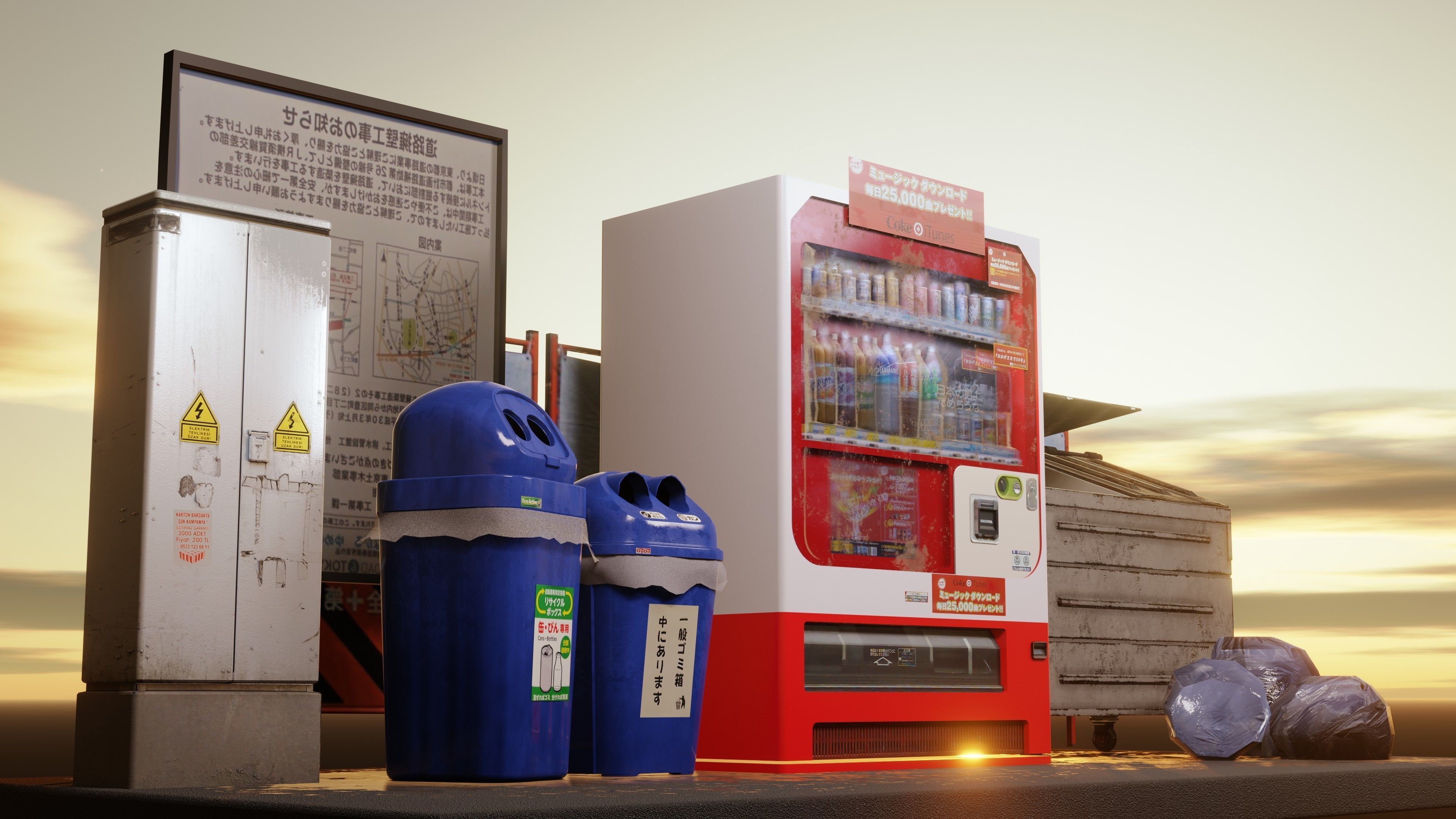 Vending Machine 5 Low-poly 3D model_12