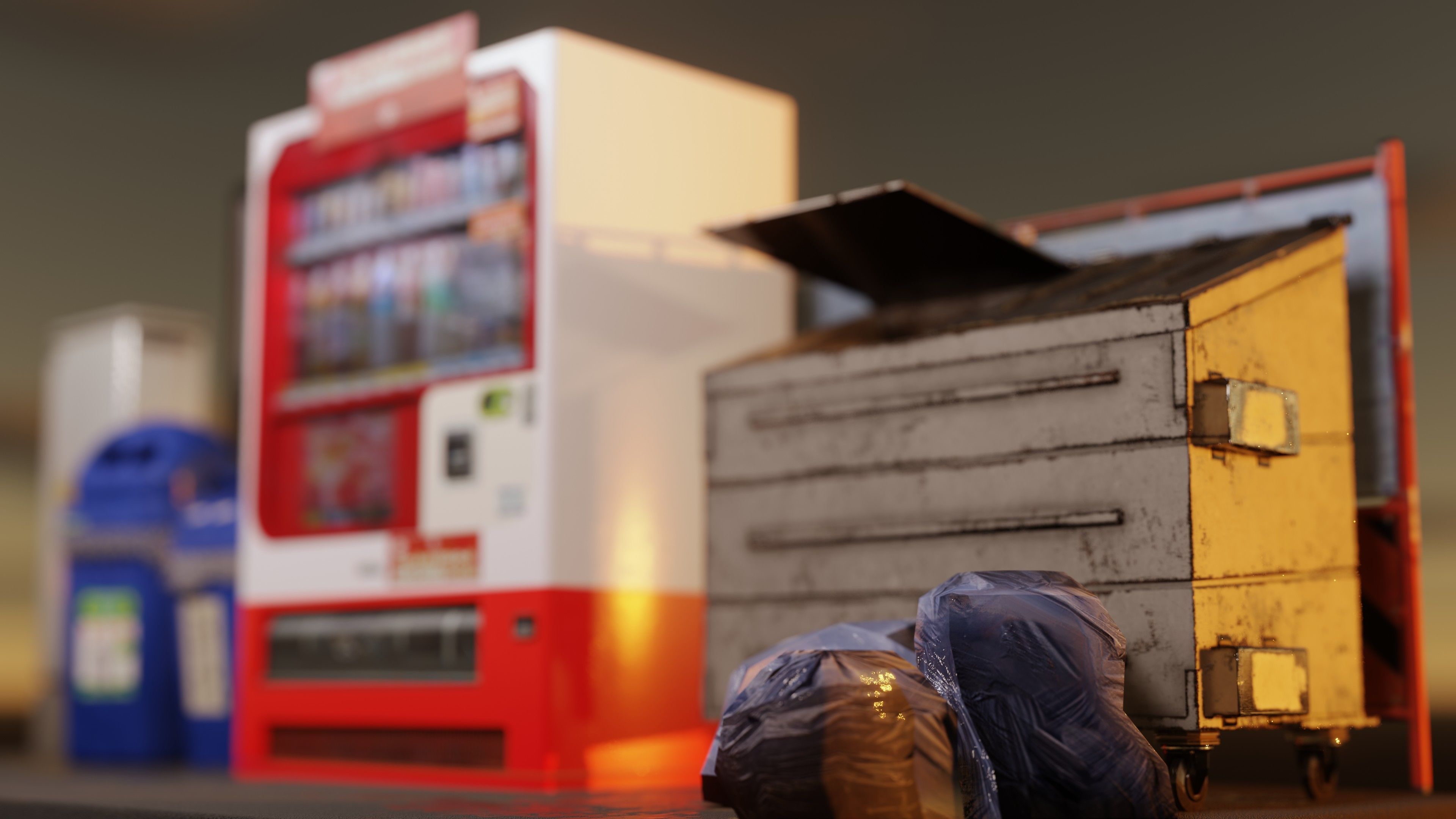 Vending Machine 5 Low-poly 3D model_9