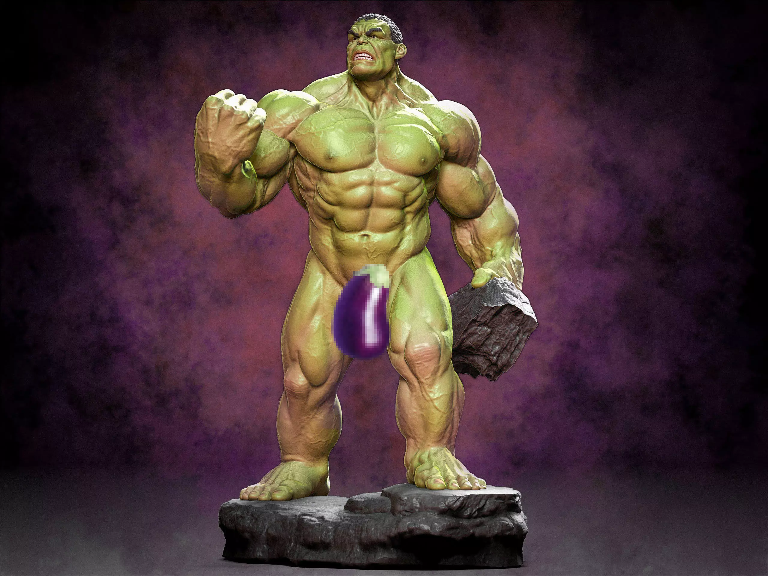 Hulk NSFW 3D print model_0