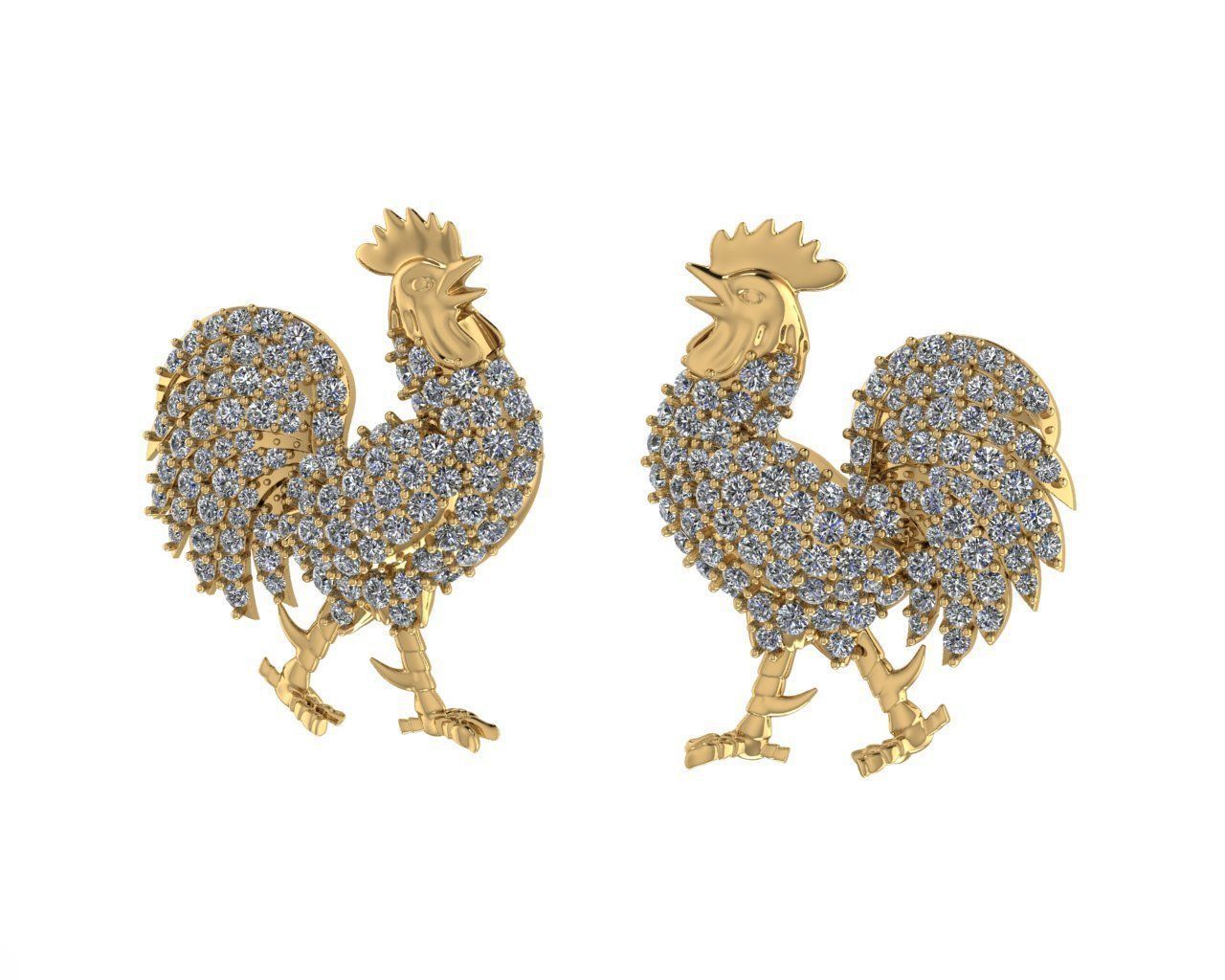 Rooster pendant new desgine 3D print model 3D print model_3