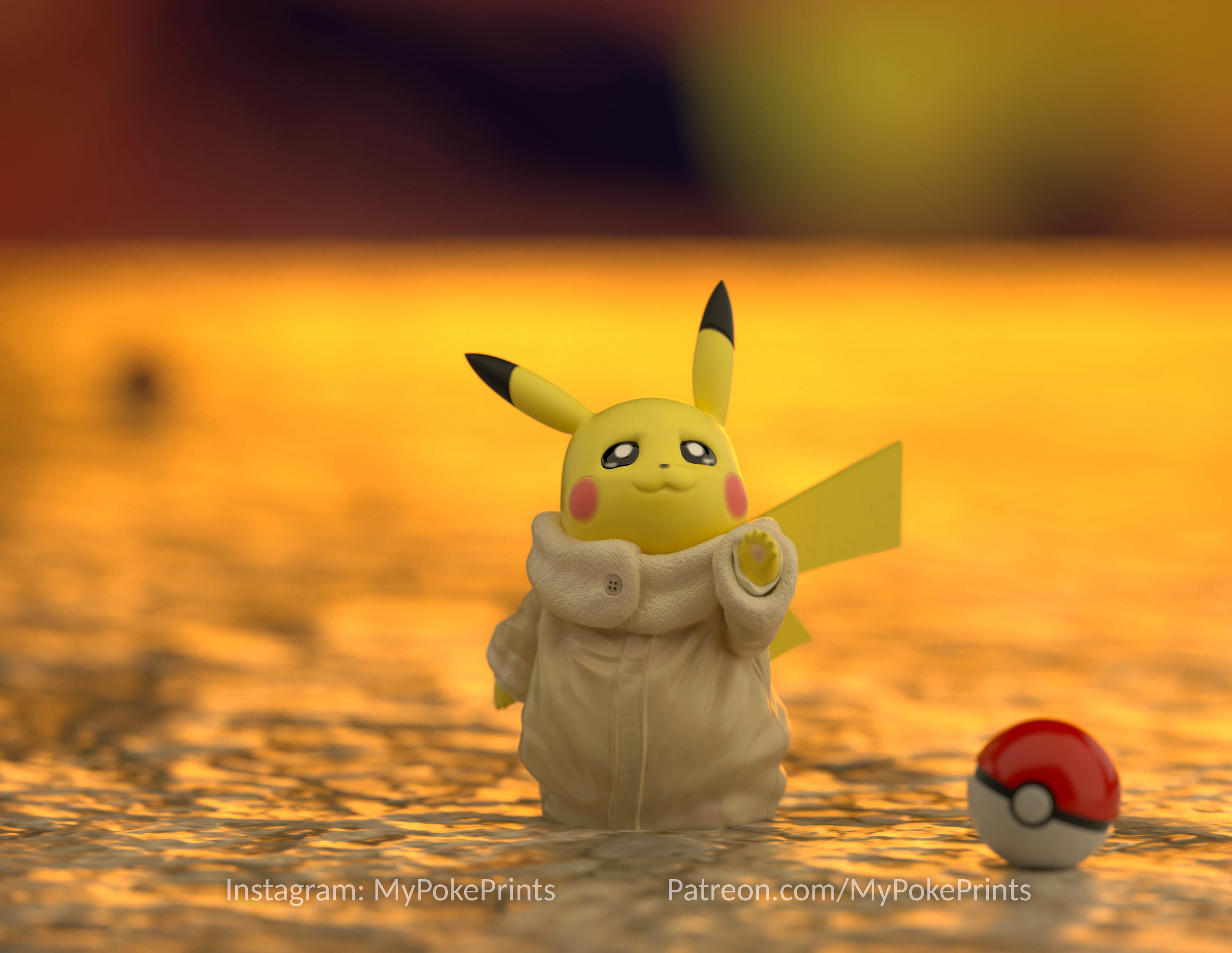 Yodachu - Yoda Pikachu Pokemon Star wars Mashup 3D print model_4