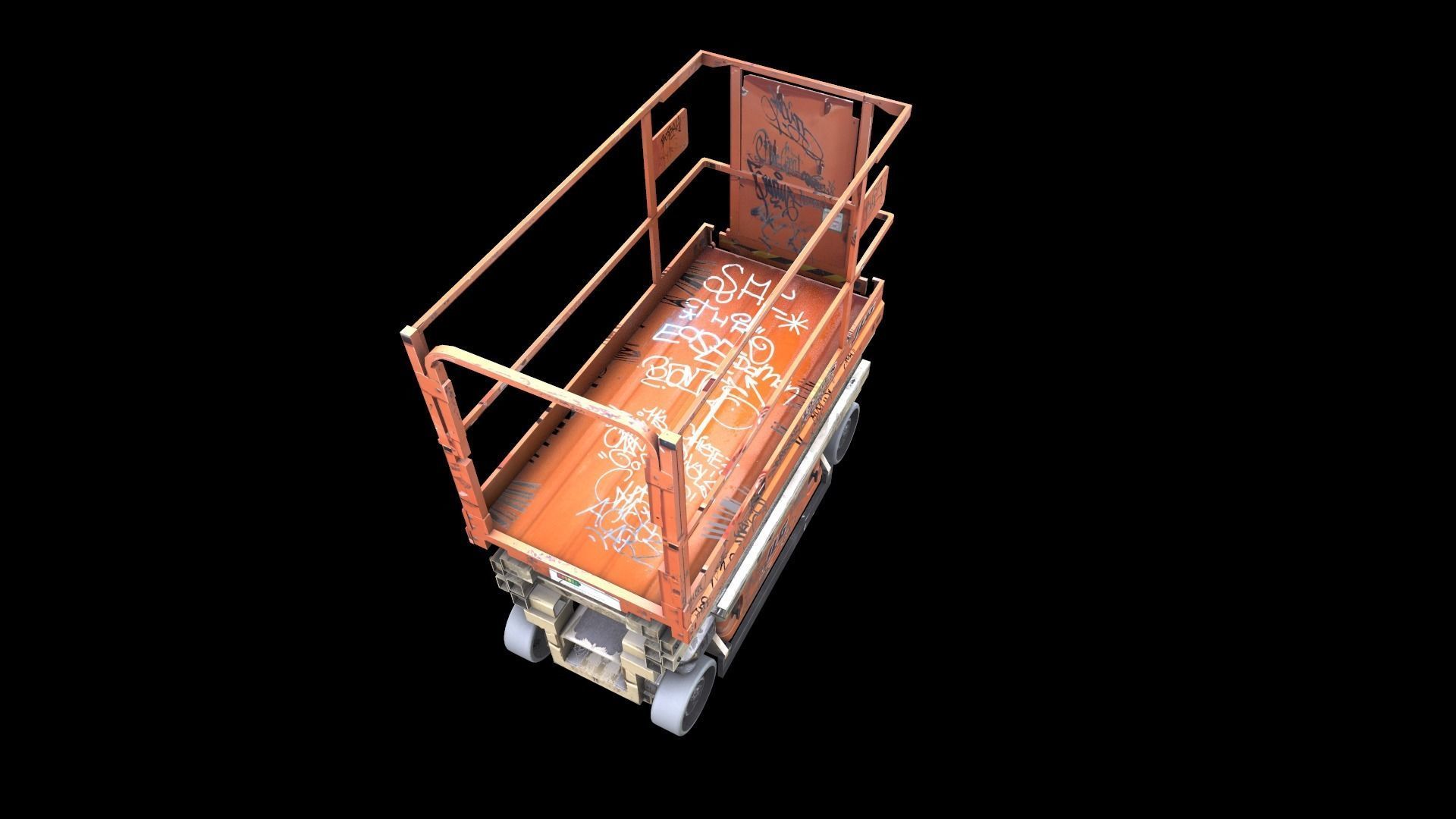 Scissor Lift Low-poly 3D model_16