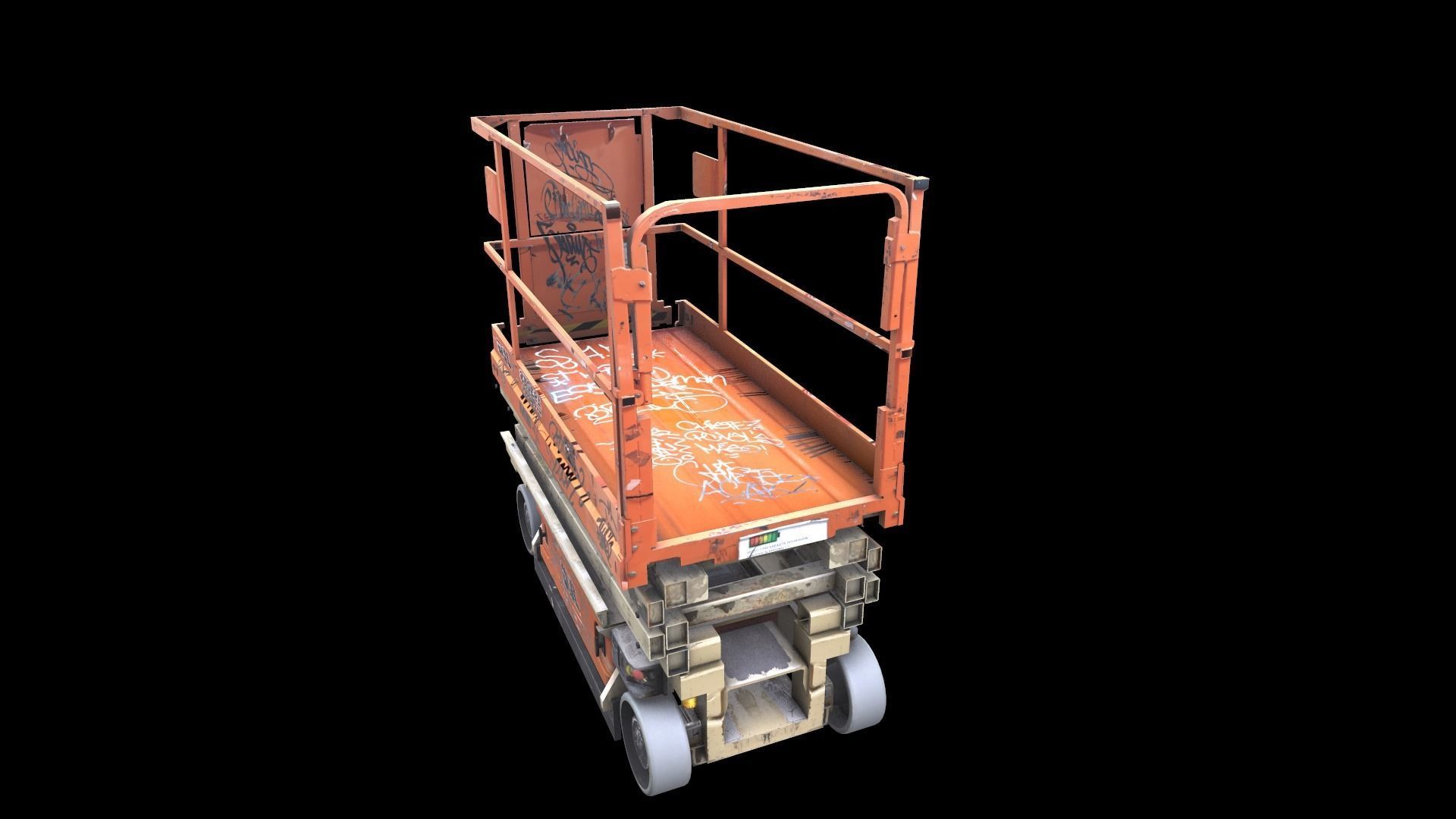Scissor Lift Low-poly 3D model_17