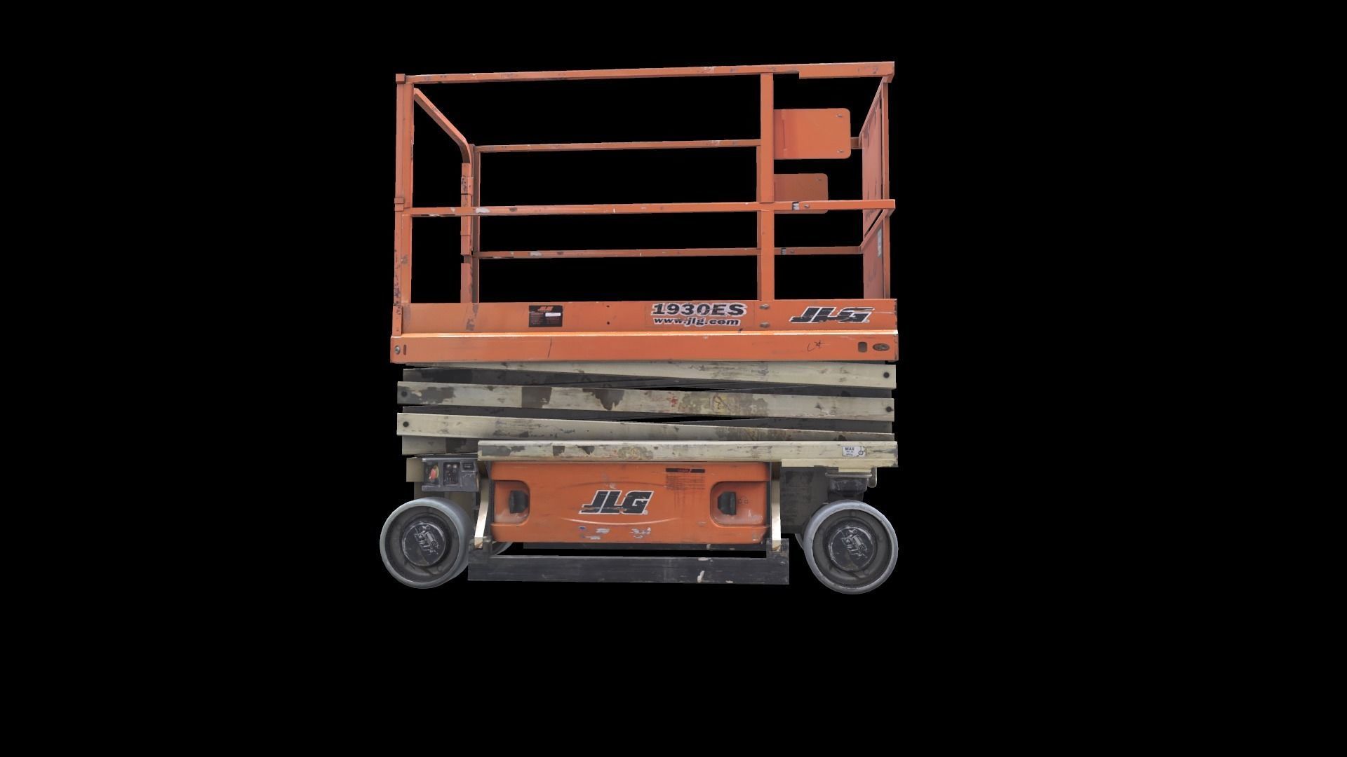 Scissor Lift Low-poly 3D model_2