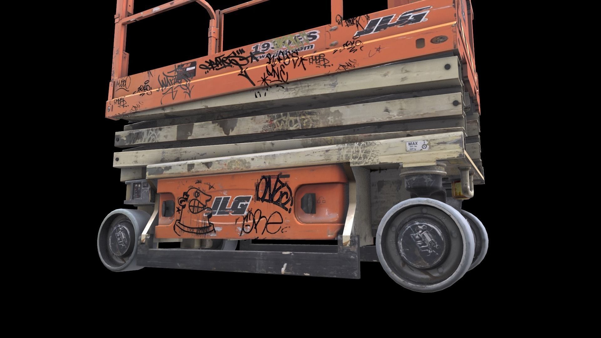 Scissor Lift Low-poly 3D model_18