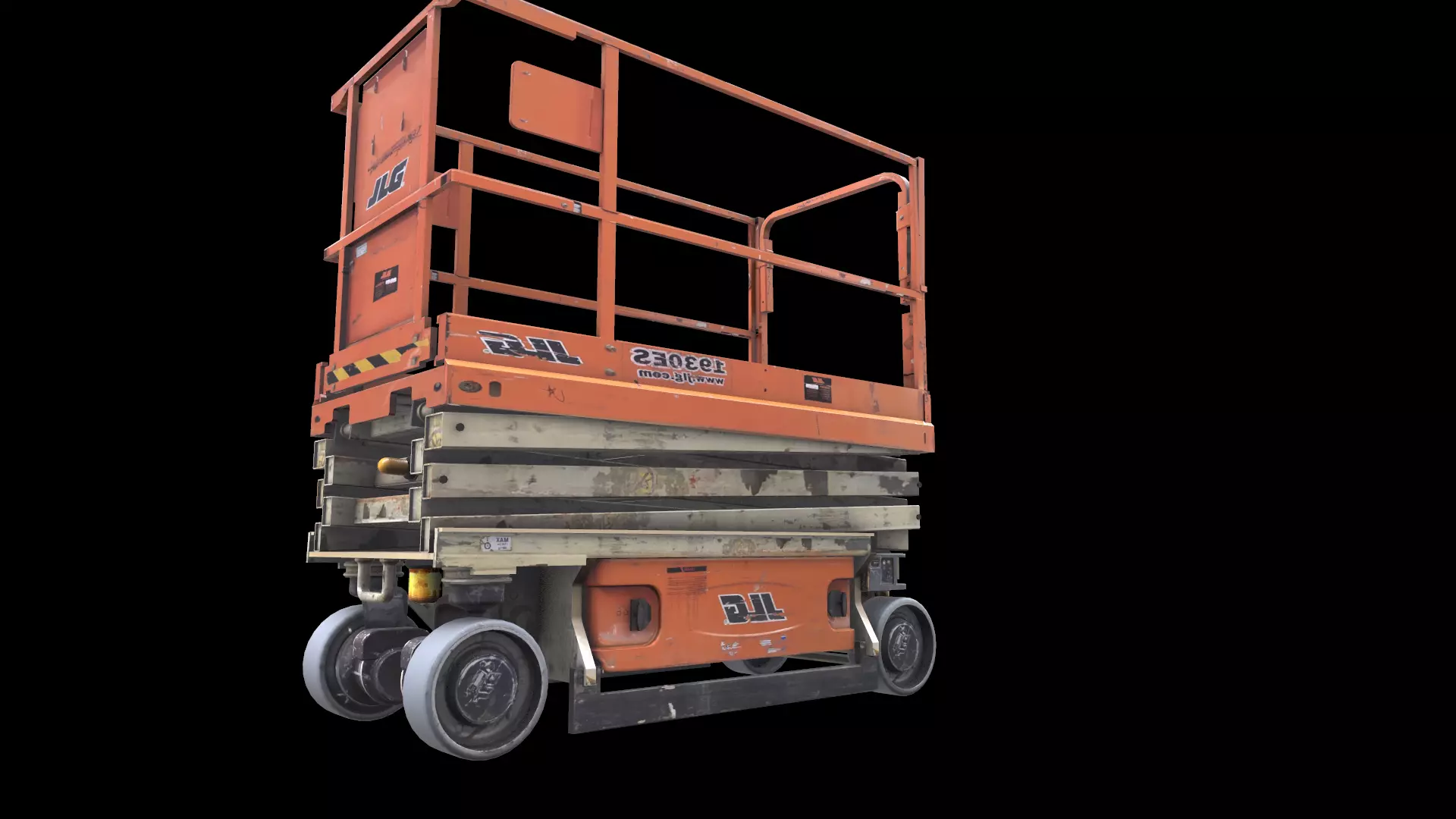 Scissor Lift Low-poly 3D model_0