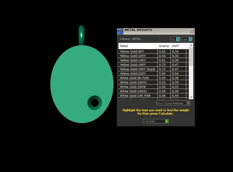  Pendant P134 3D Print Model 3D print model_3