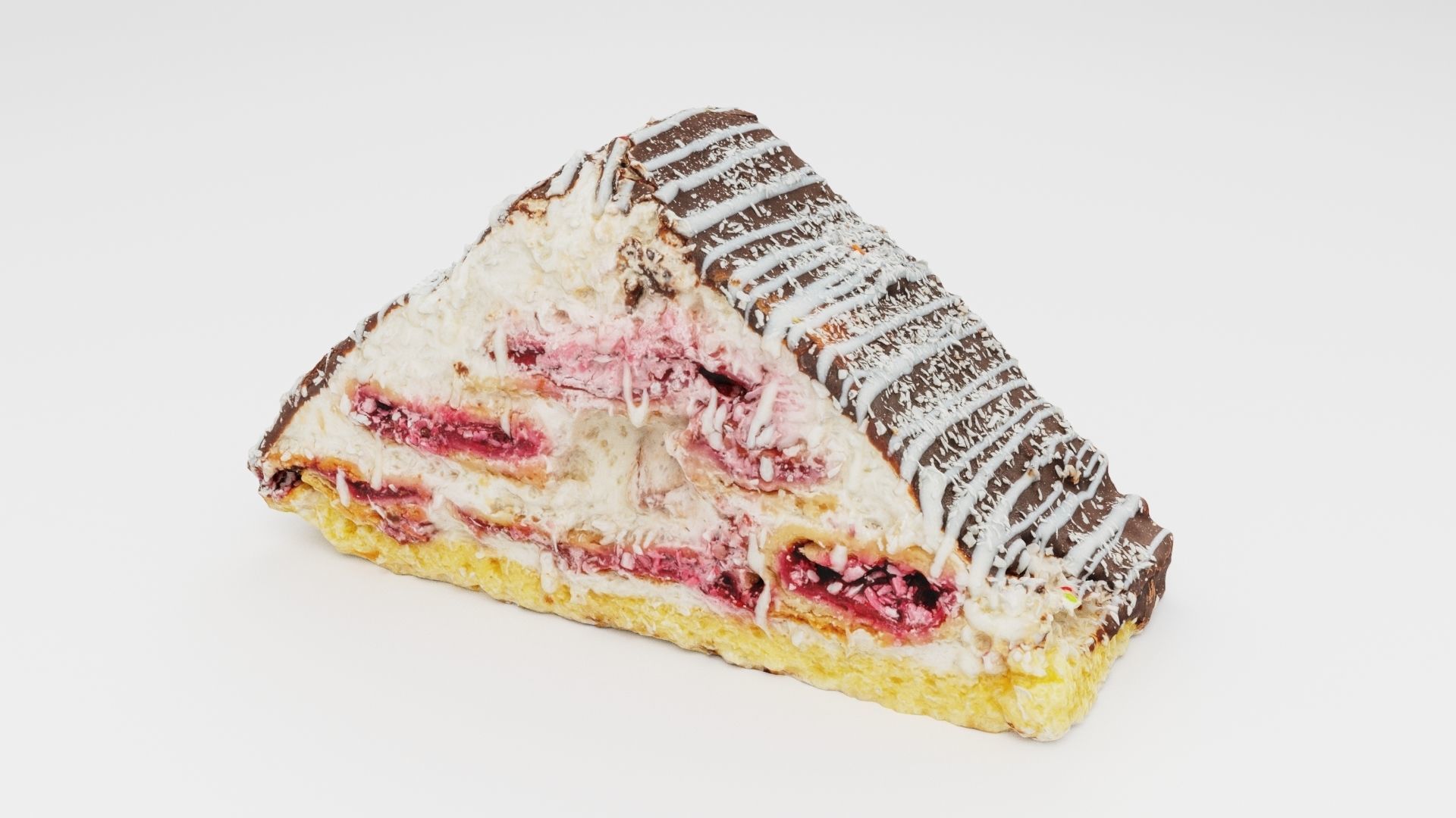 Winter Cherry cake 3D model_1