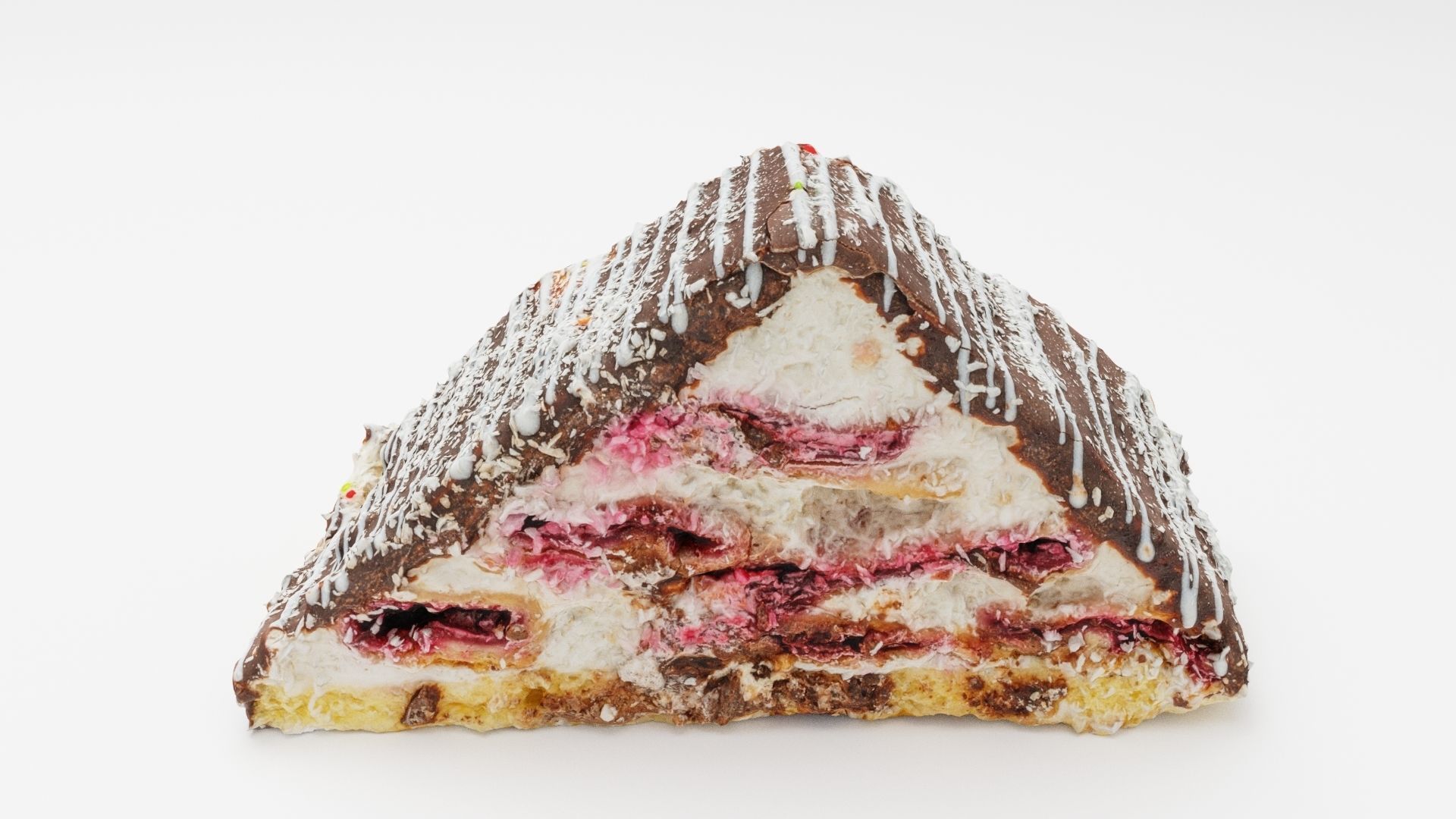 Winter Cherry cake 3D model_4