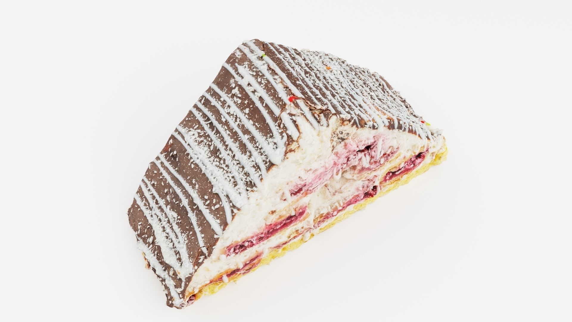 Winter Cherry cake 3D model_5