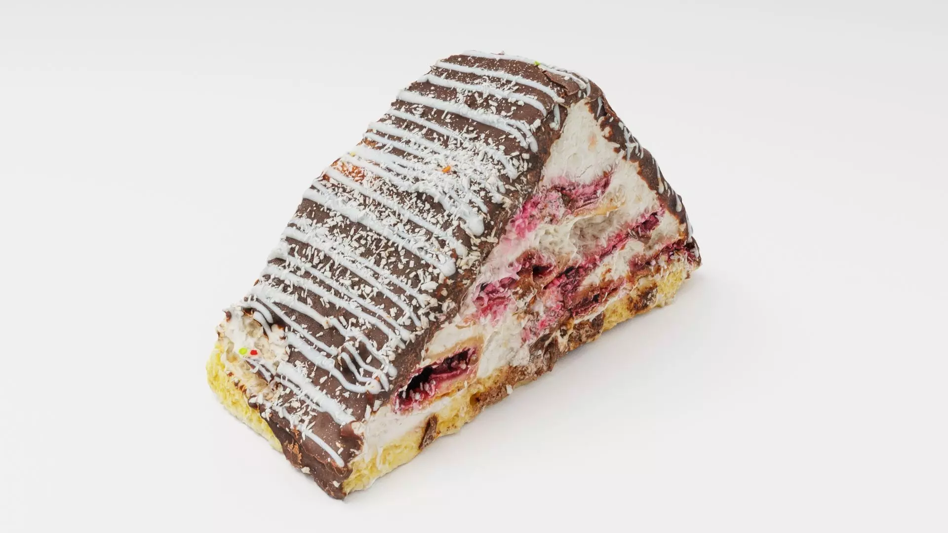 Winter Cherry cake 3D model_0