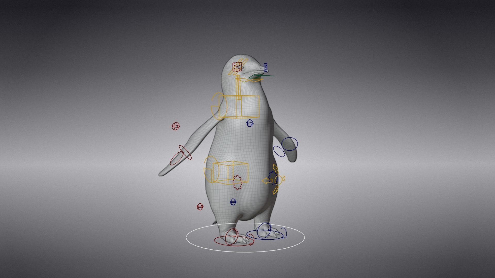 Baby Emperor Penguin Animated VFX Grace 3D model_21