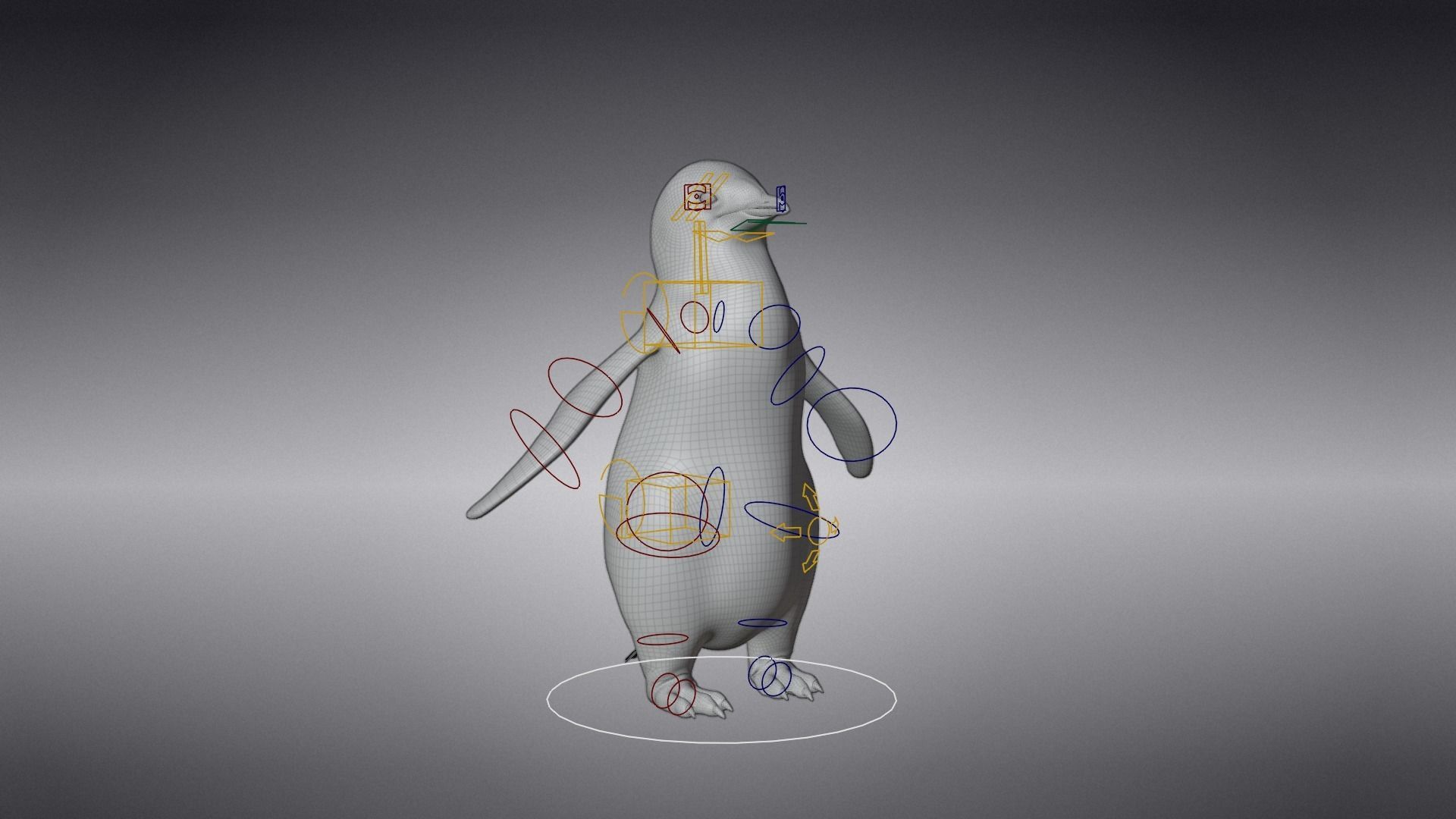 Baby Emperor Penguin Animated VFX Grace 3D model_20