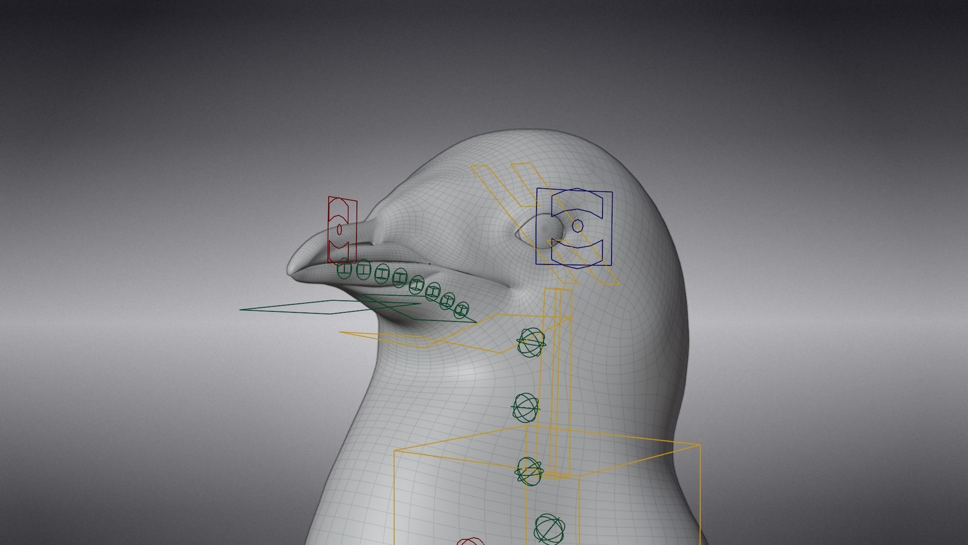 Baby Emperor Penguin Animated VFX Grace 3D model_24