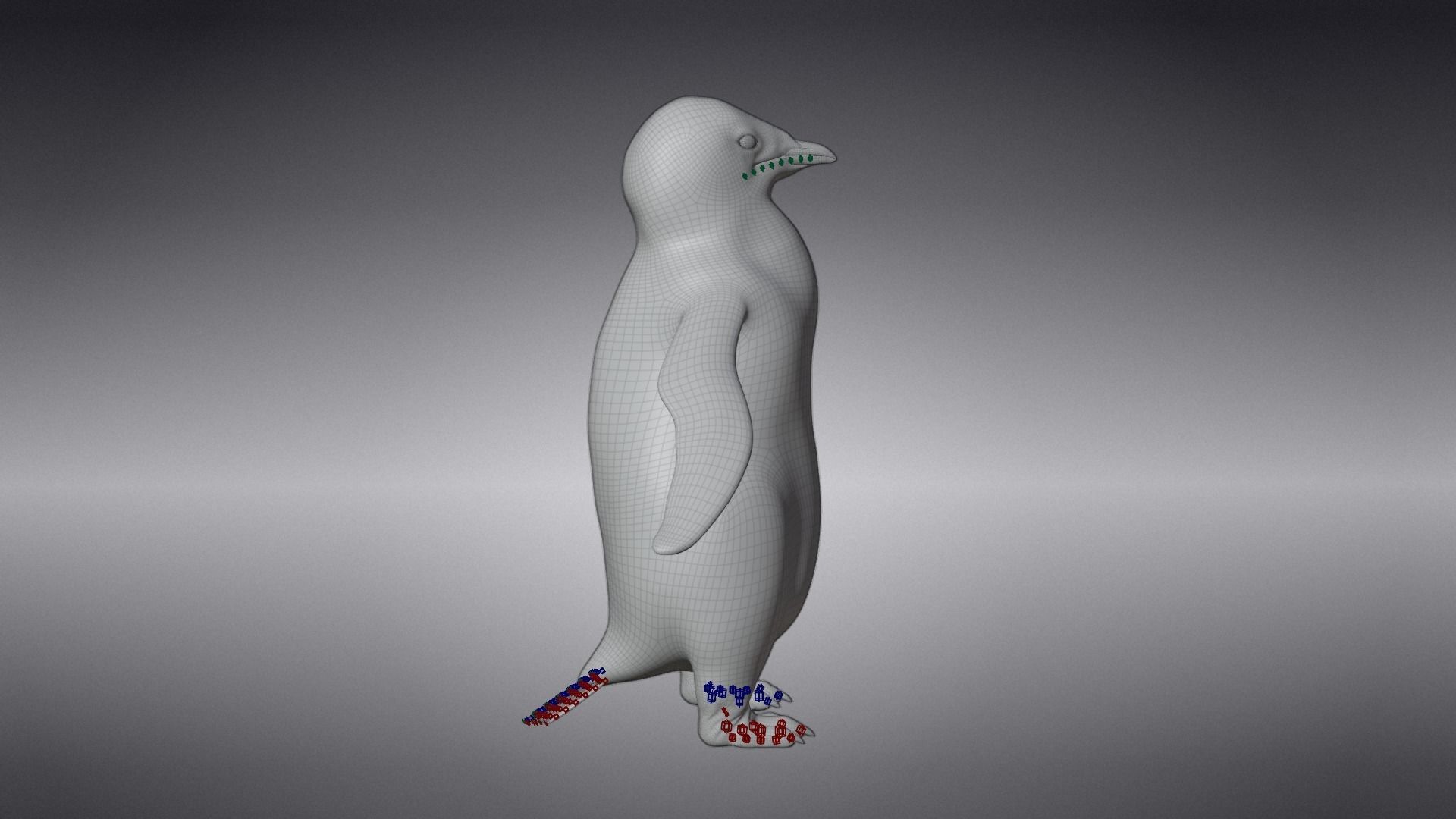 Baby Emperor Penguin Animated VFX Grace 3D model_23