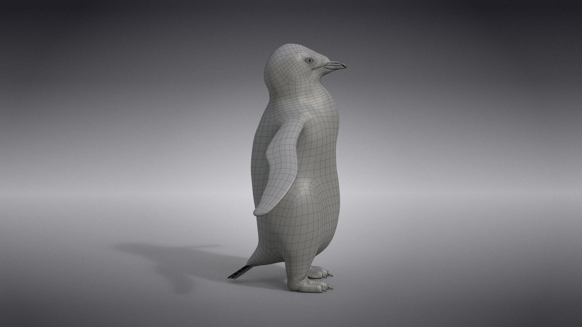 Baby Emperor Penguin Animated VFX Grace 3D model_28
