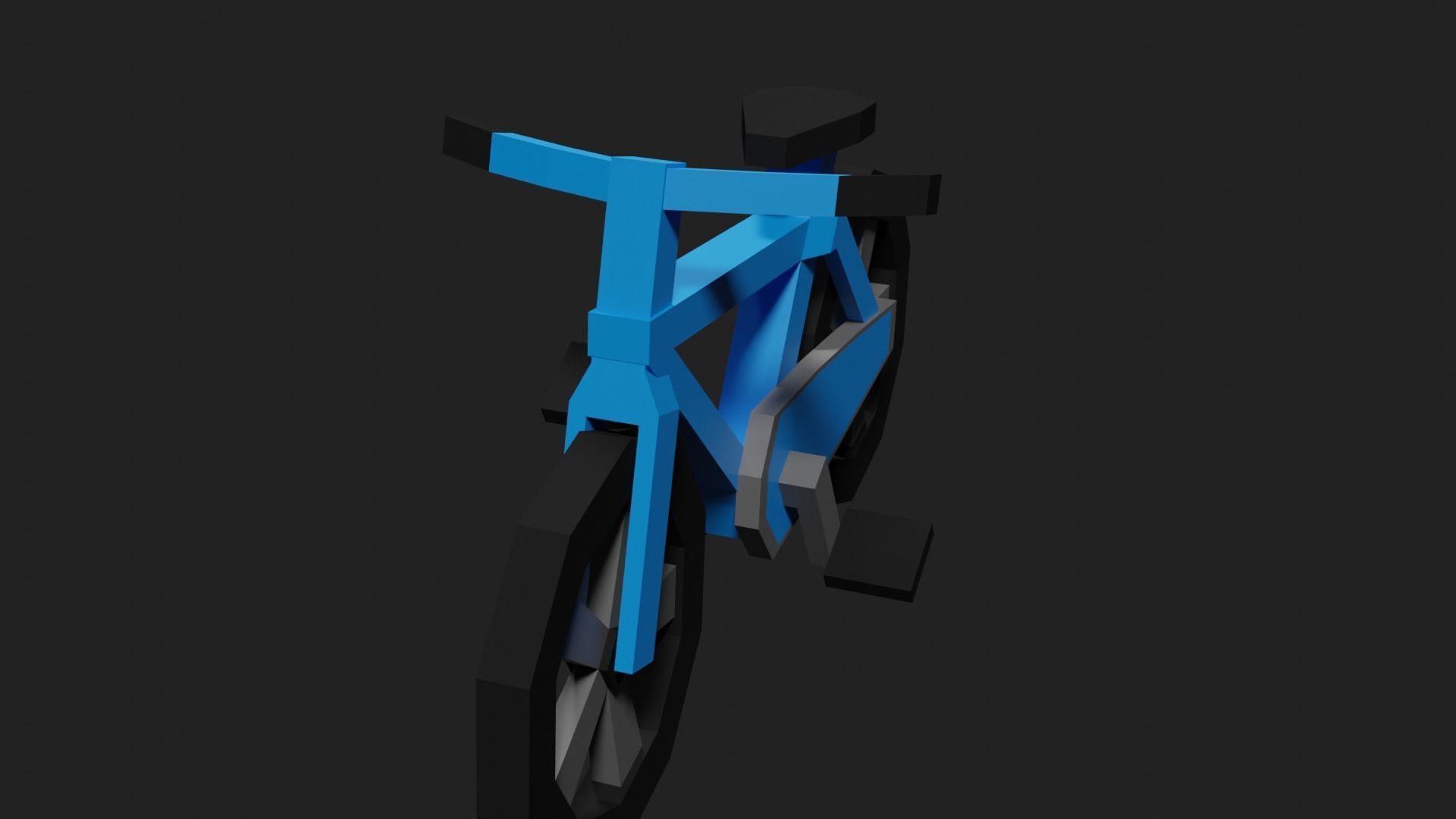 Lowpoly Bicycle Low-poly 3D model_7