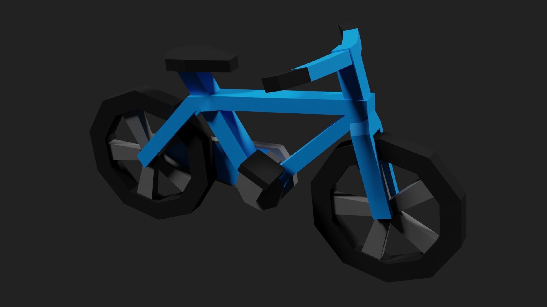 Lowpoly Bicycle Low-poly 3D model_29