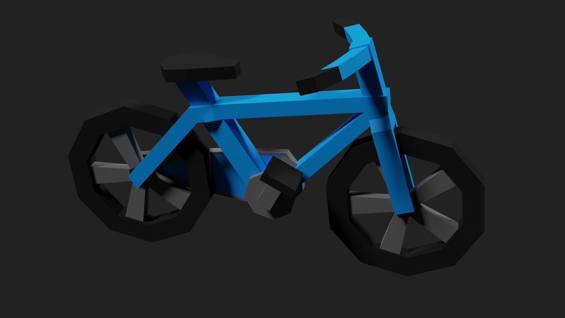 Lowpoly Bicycle Low-poly 3D model_28
