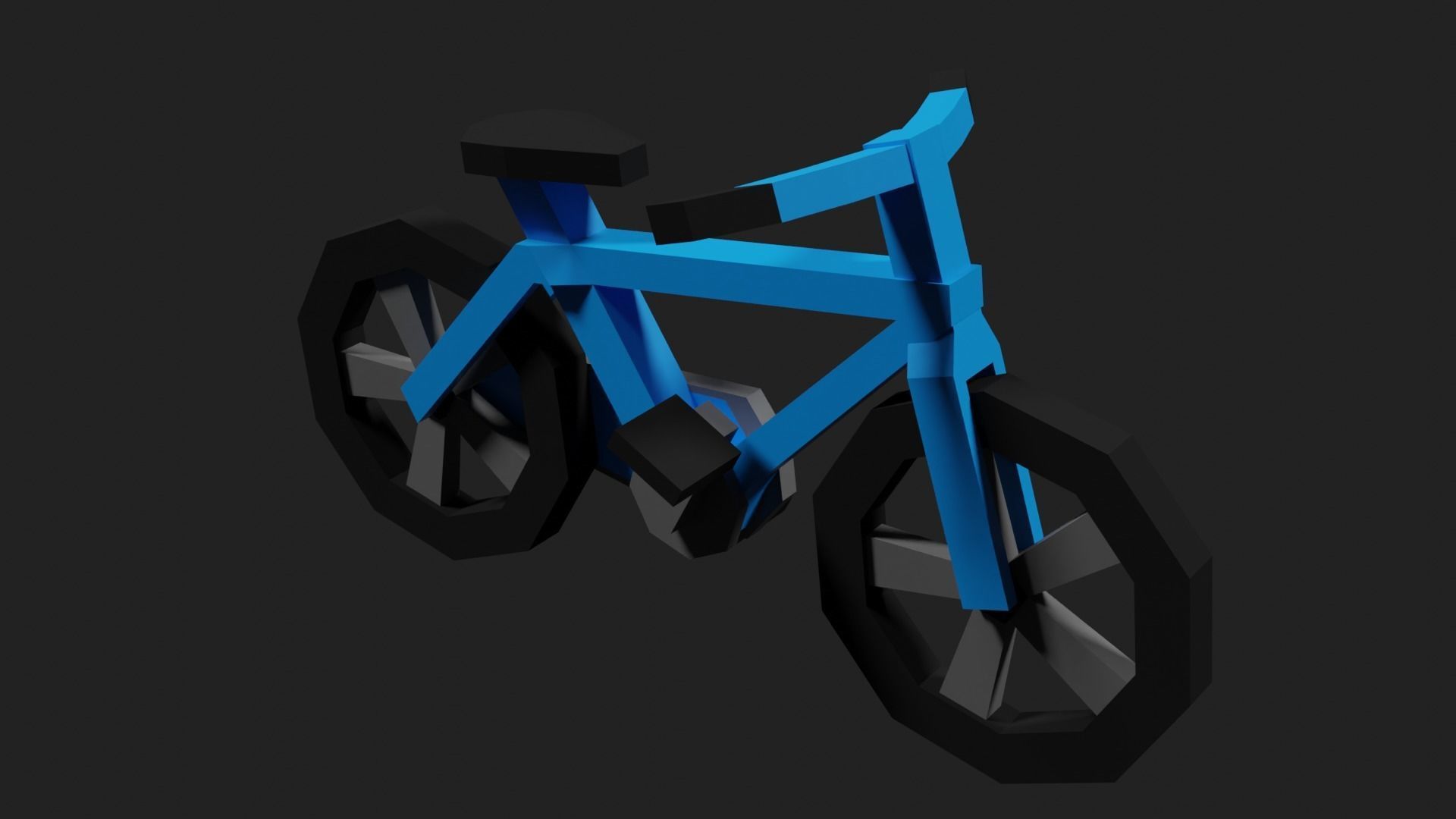 Lowpoly Bicycle Low-poly 3D model_30