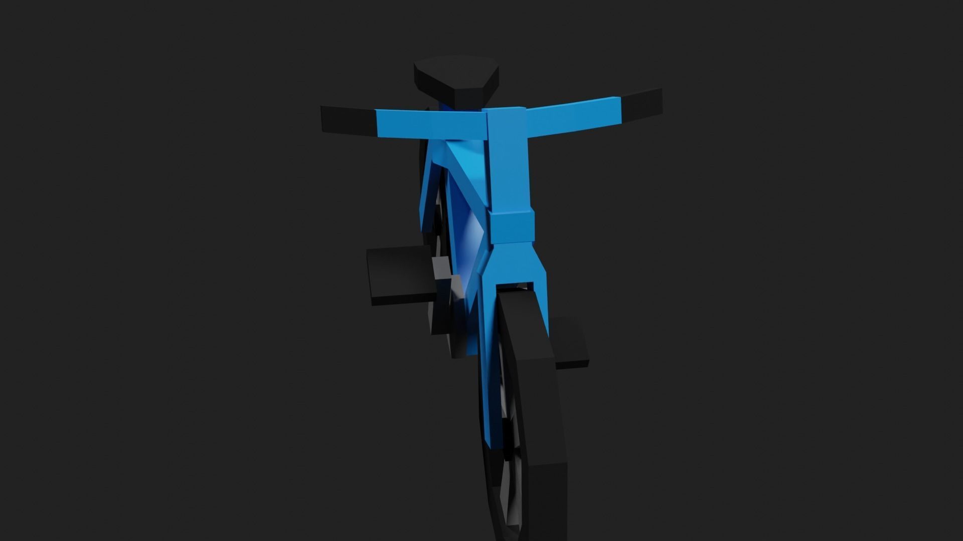 Lowpoly Bicycle Low-poly 3D model_5