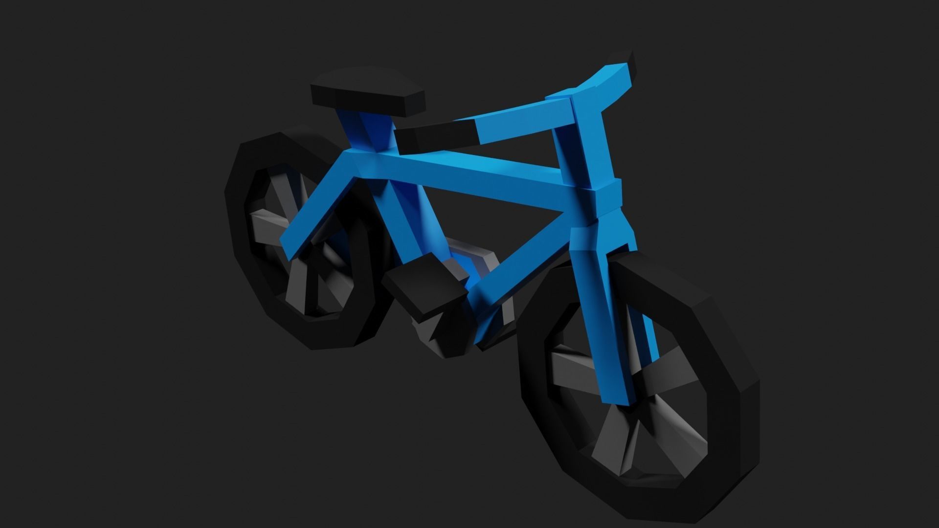 Lowpoly Bicycle Low-poly 3D model_32