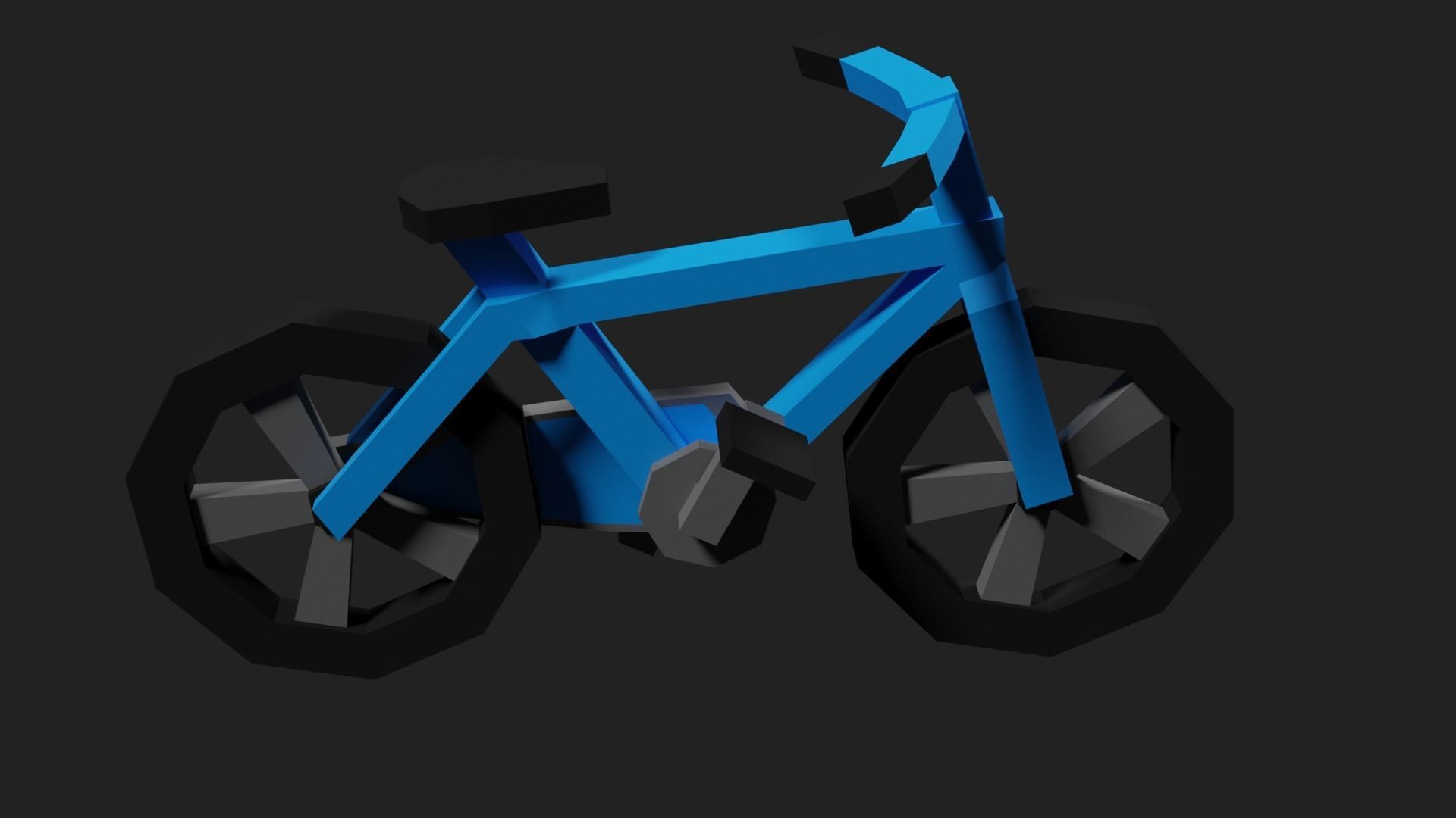 Lowpoly Bicycle Low-poly 3D model_27