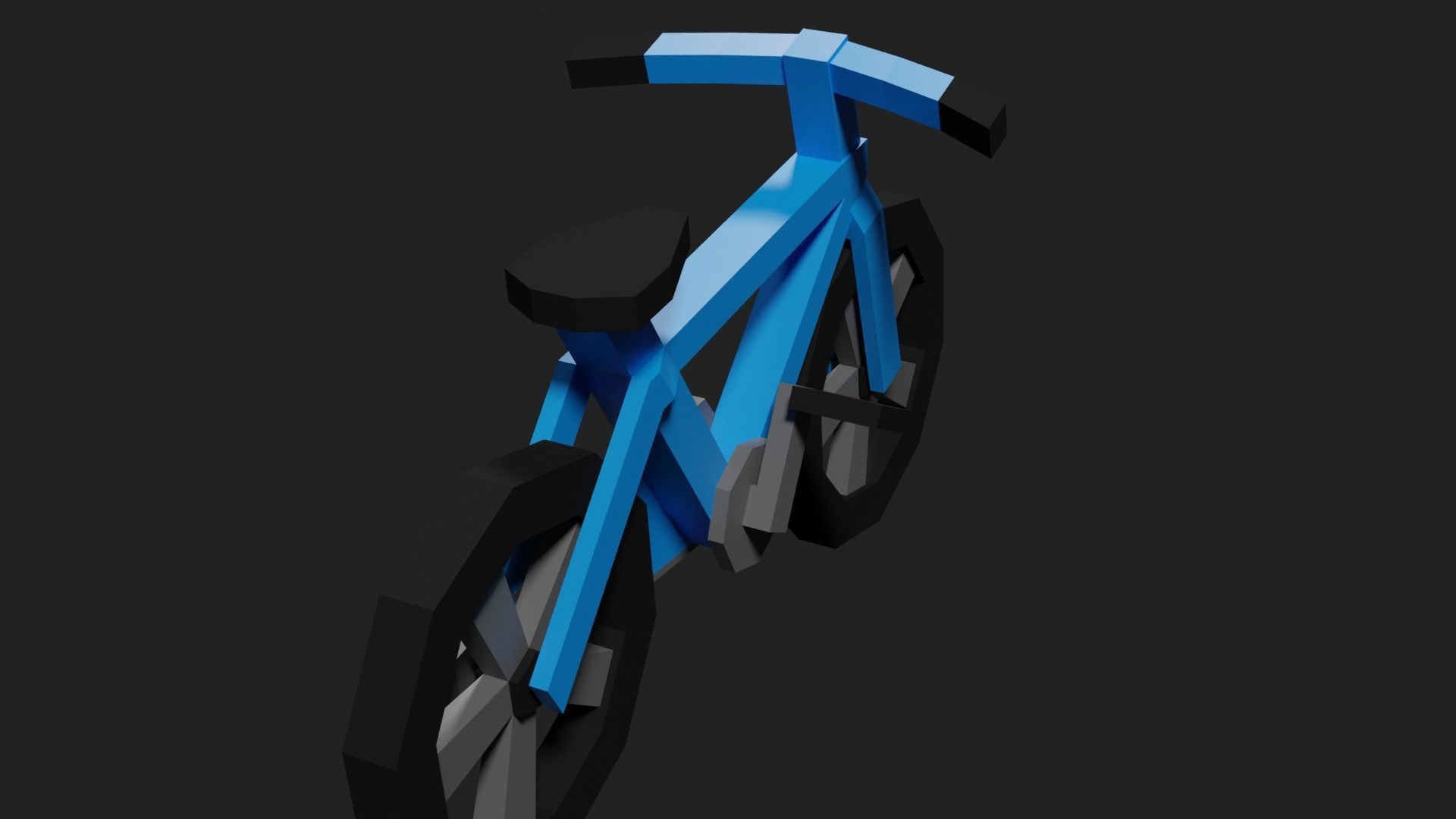 Lowpoly Bicycle Low-poly 3D model_23