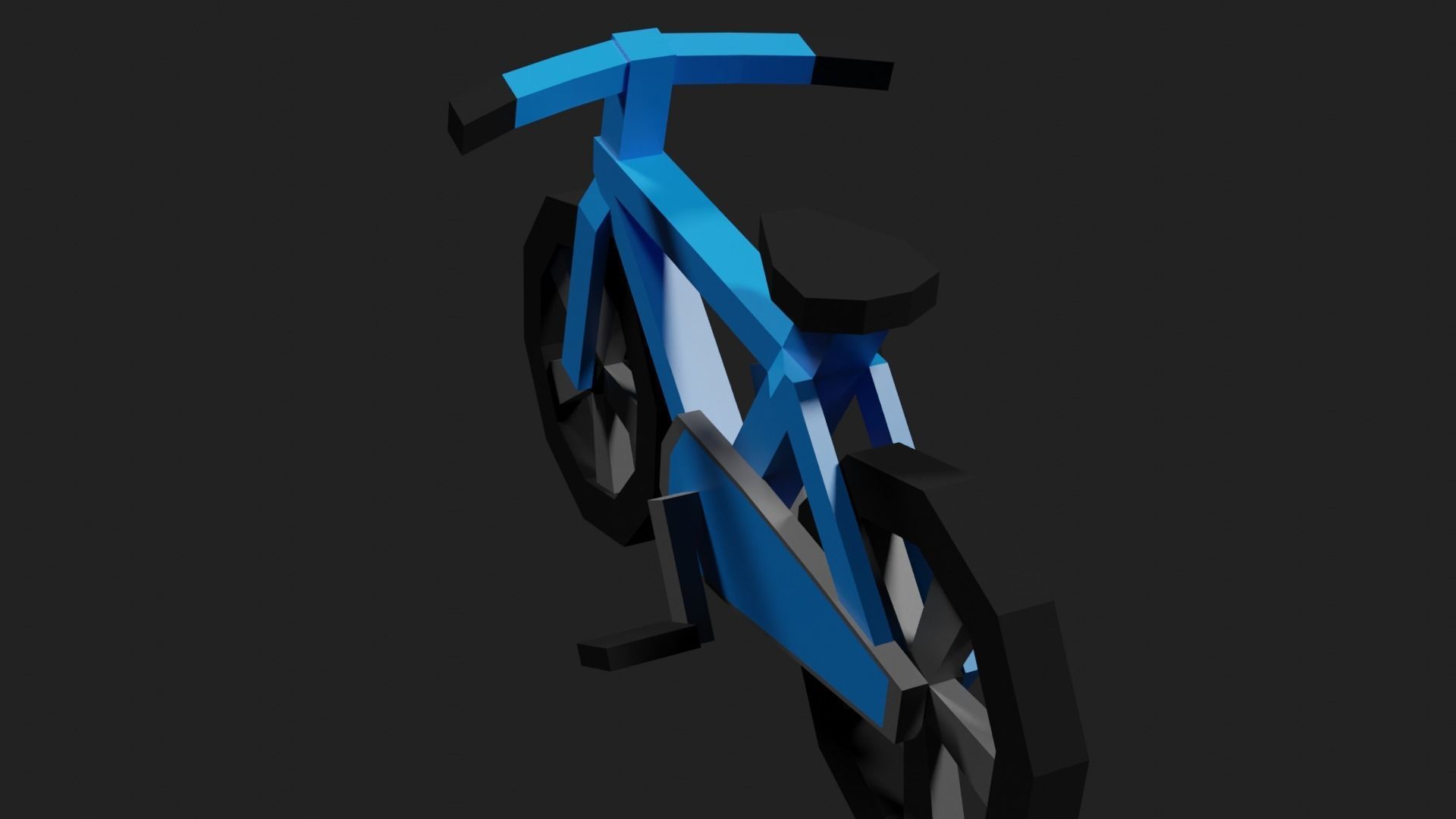 Lowpoly Bicycle Low-poly 3D model_18