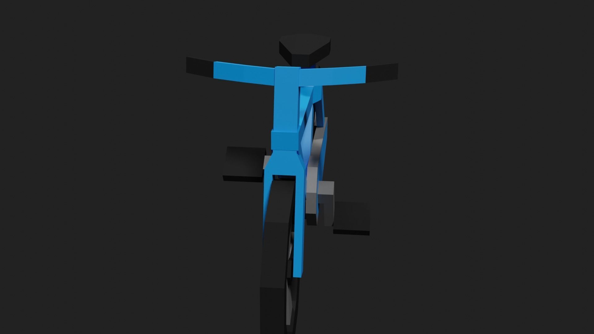 Lowpoly Bicycle Low-poly 3D model_6