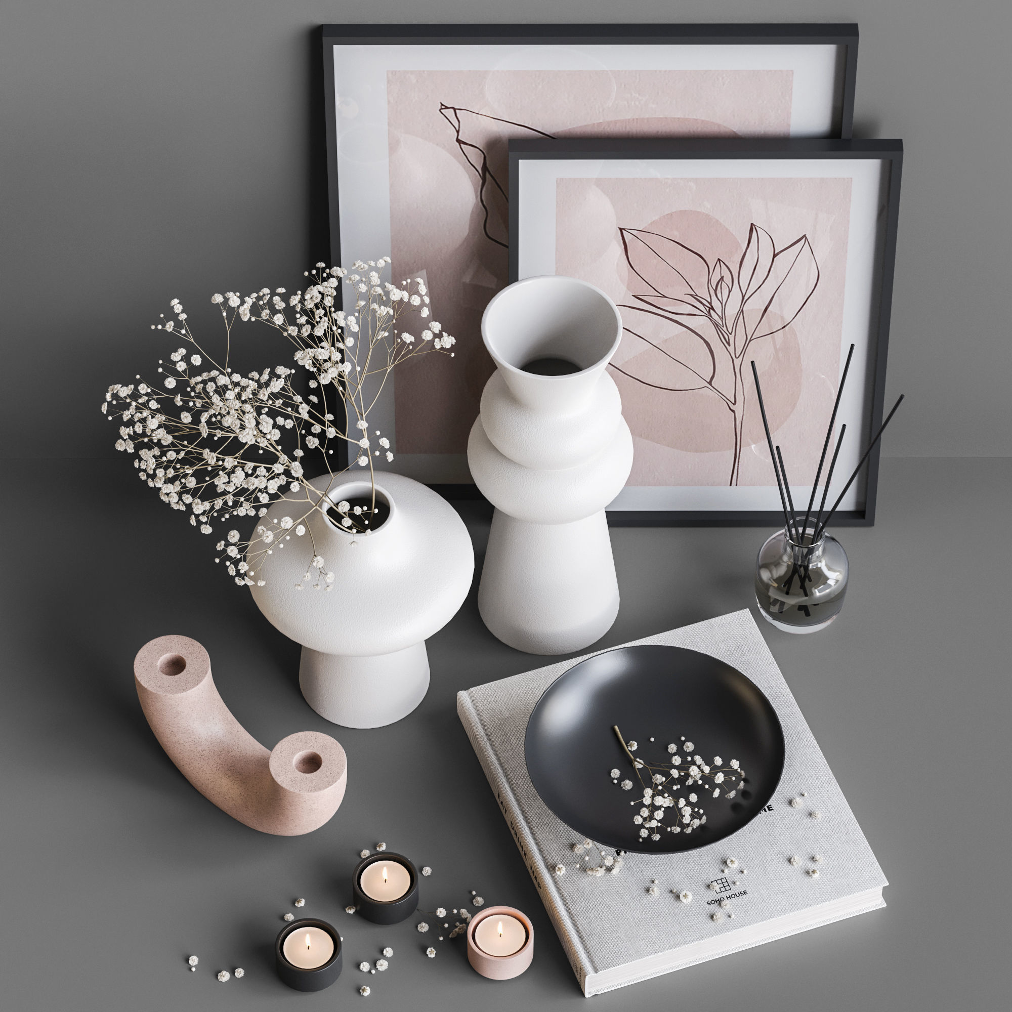 Decorative set 36 3D model_1