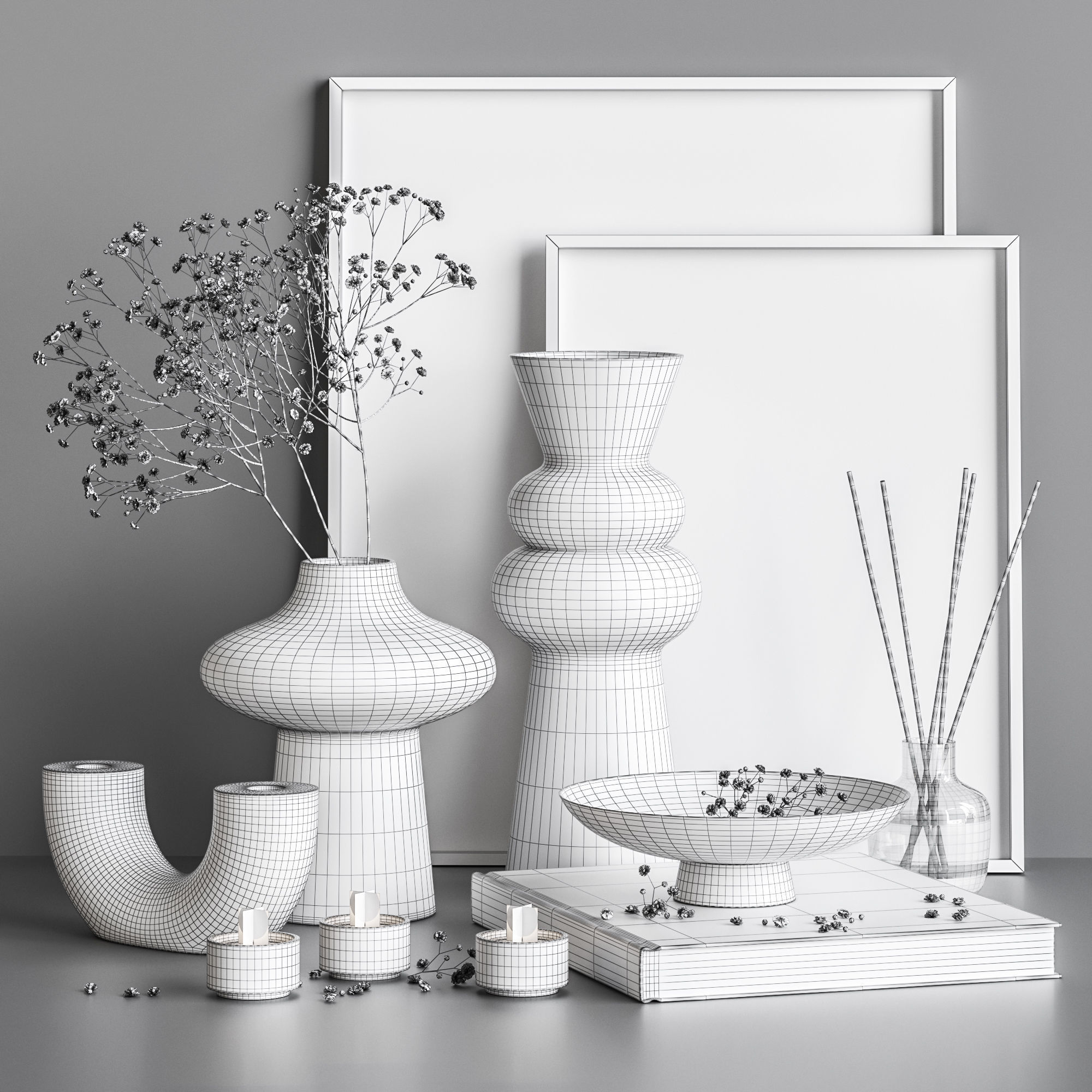 Decorative set 36 3D model_2