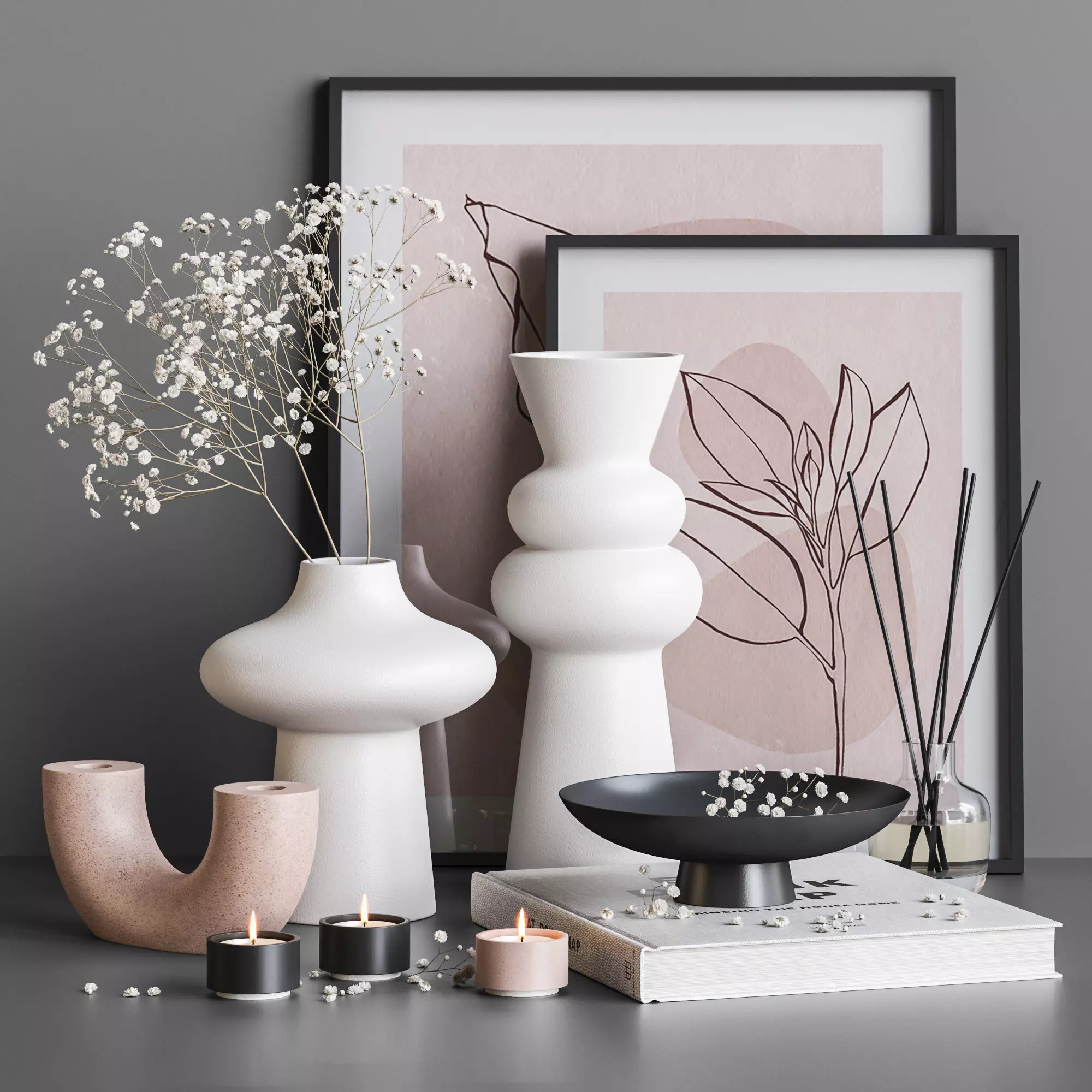 Decorative set 36 3D model_0