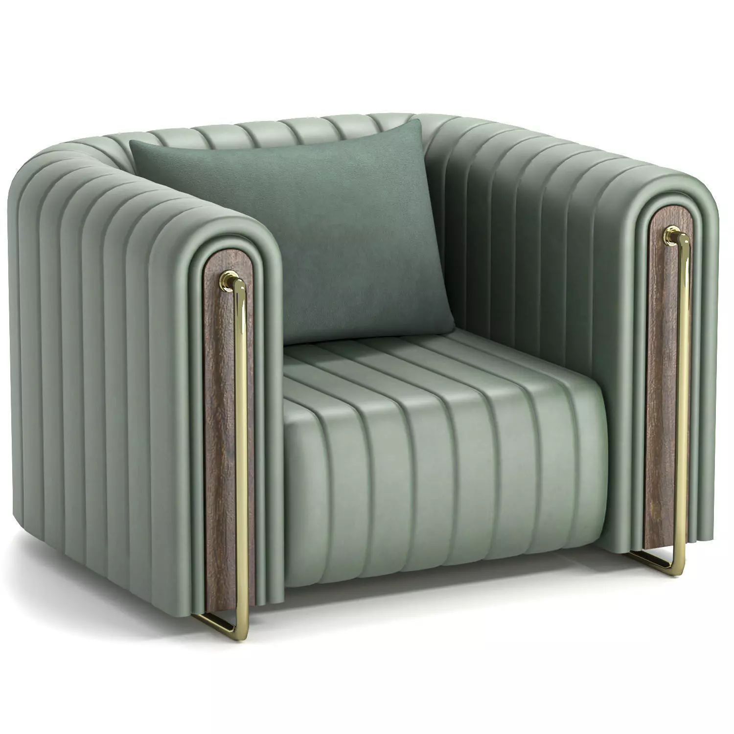 ARMCHAIR RIVERS Low-poly 3D model_0