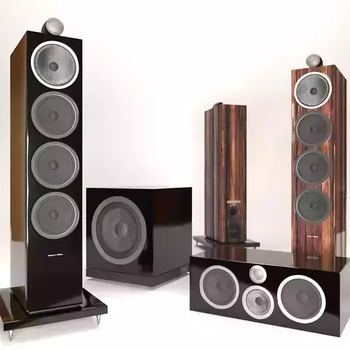 Bowers and Wilkins 702 s2 plus Subwoofer Low-poly 3D model
