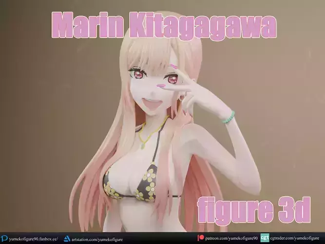 Marin kitagawa bikini ver 3D print model