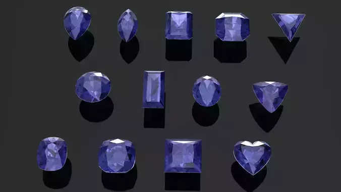 Tanzanite Gem Stones pack