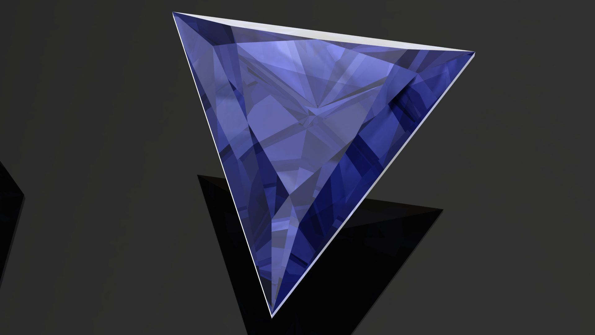 Tanzanite Gem Stones pack 3D print model_5