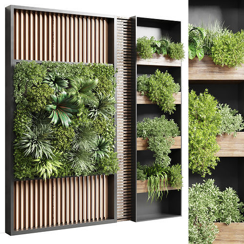 Vertical garden stand 15 - wall decor  3D model