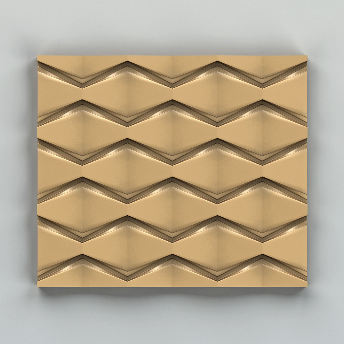 Wall Panel 001 3D model_1