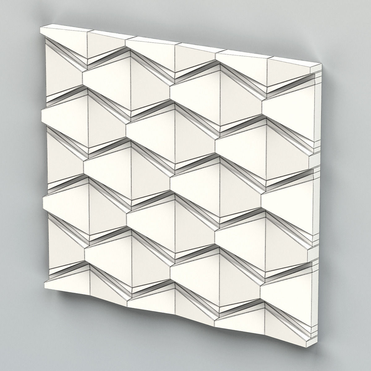 Wall Panel 001 3D model_7