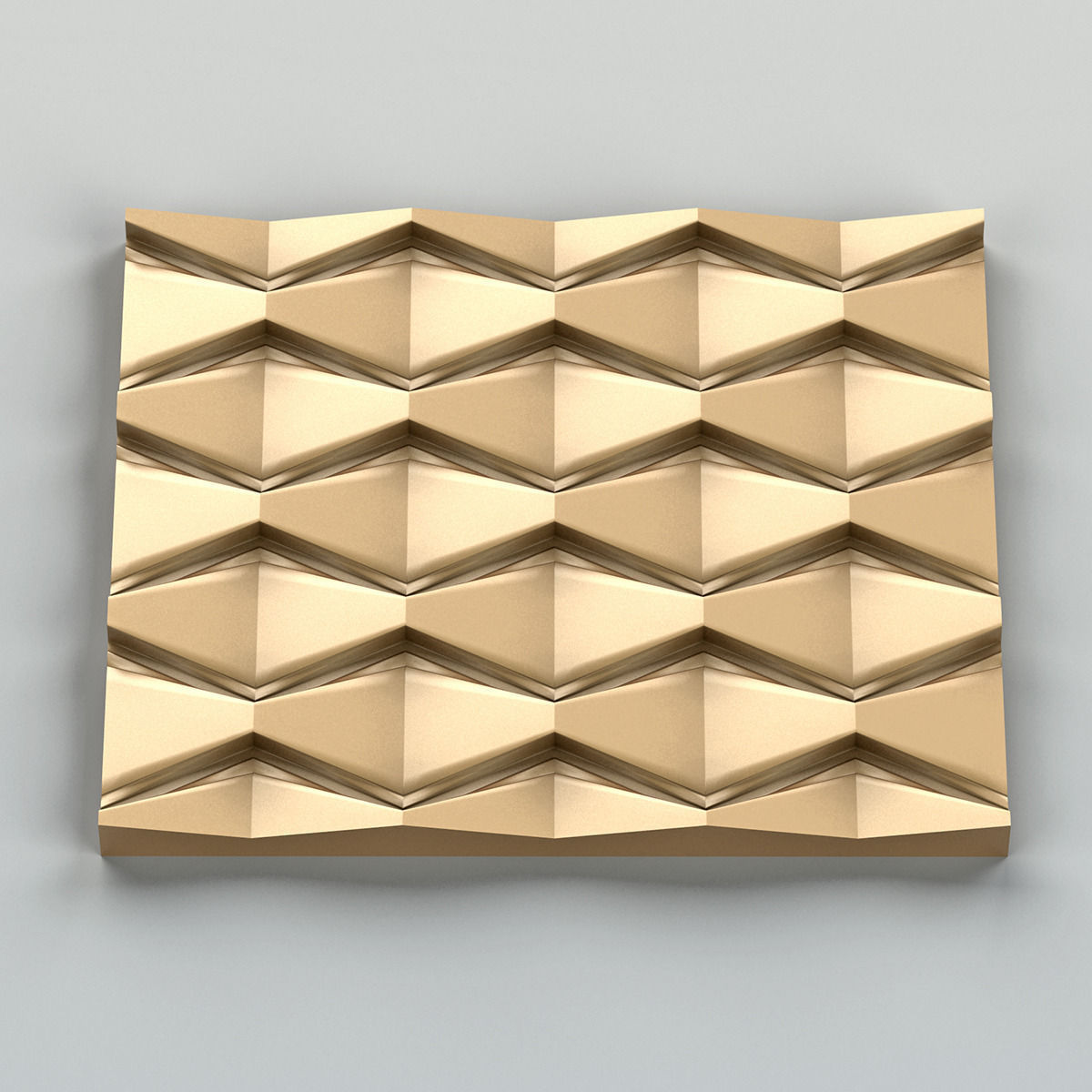 Wall Panel 001 3D model_4