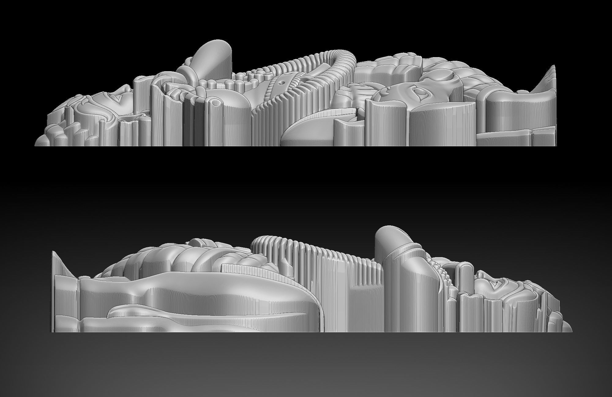 Krishna and cow version 2 3D print model_5