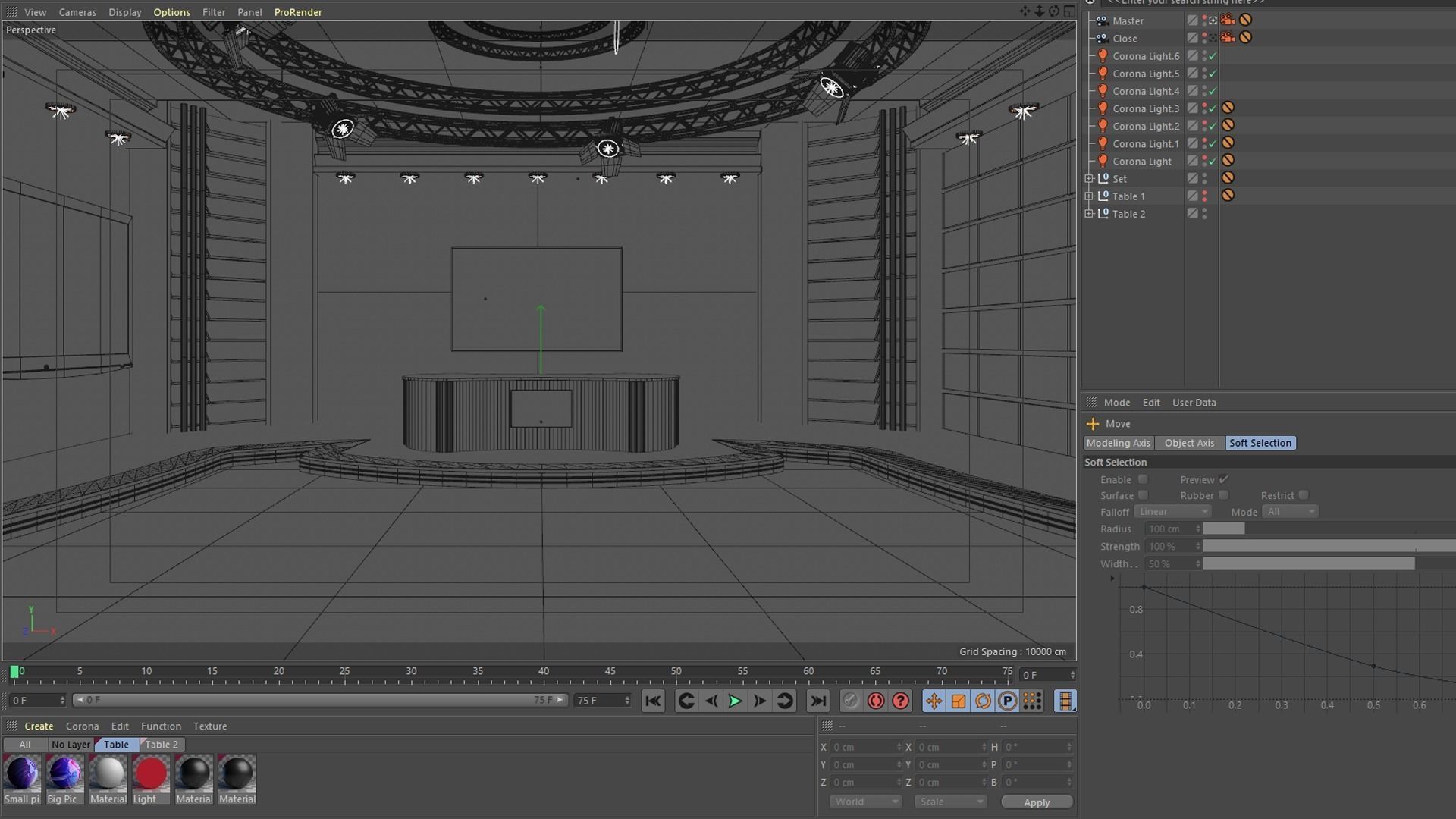 News virtual set 3D model_7