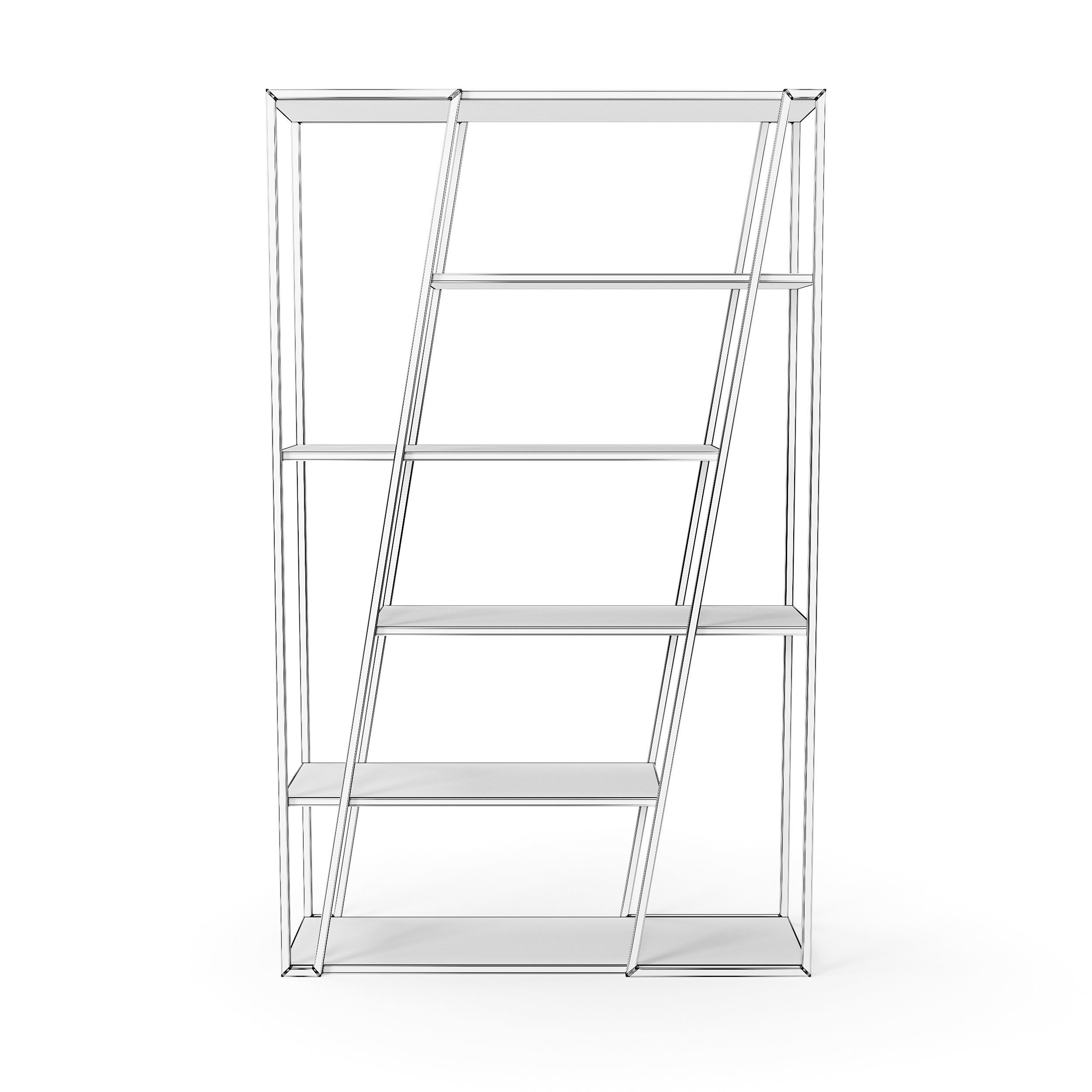 Albi Freestanding Bookcase 3D model_7