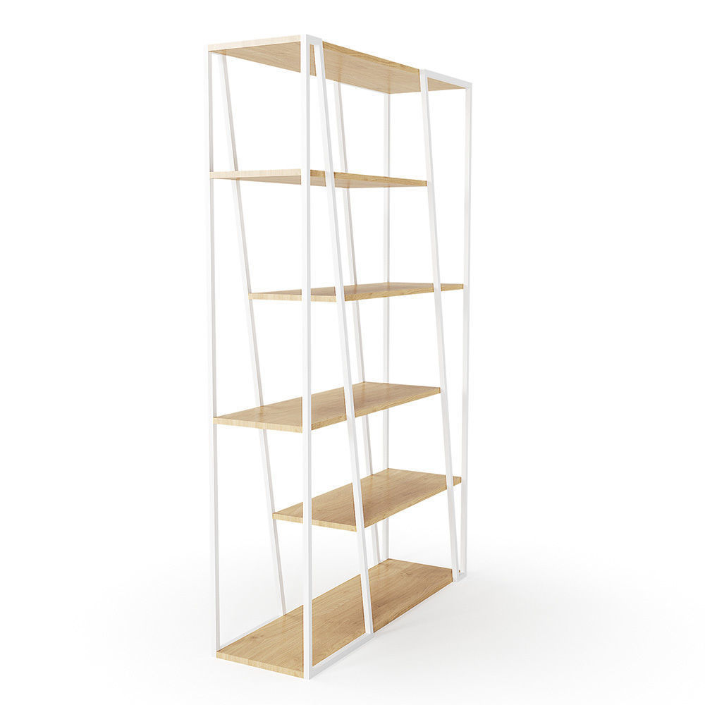 Albi Freestanding Bookcase 3D model_4
