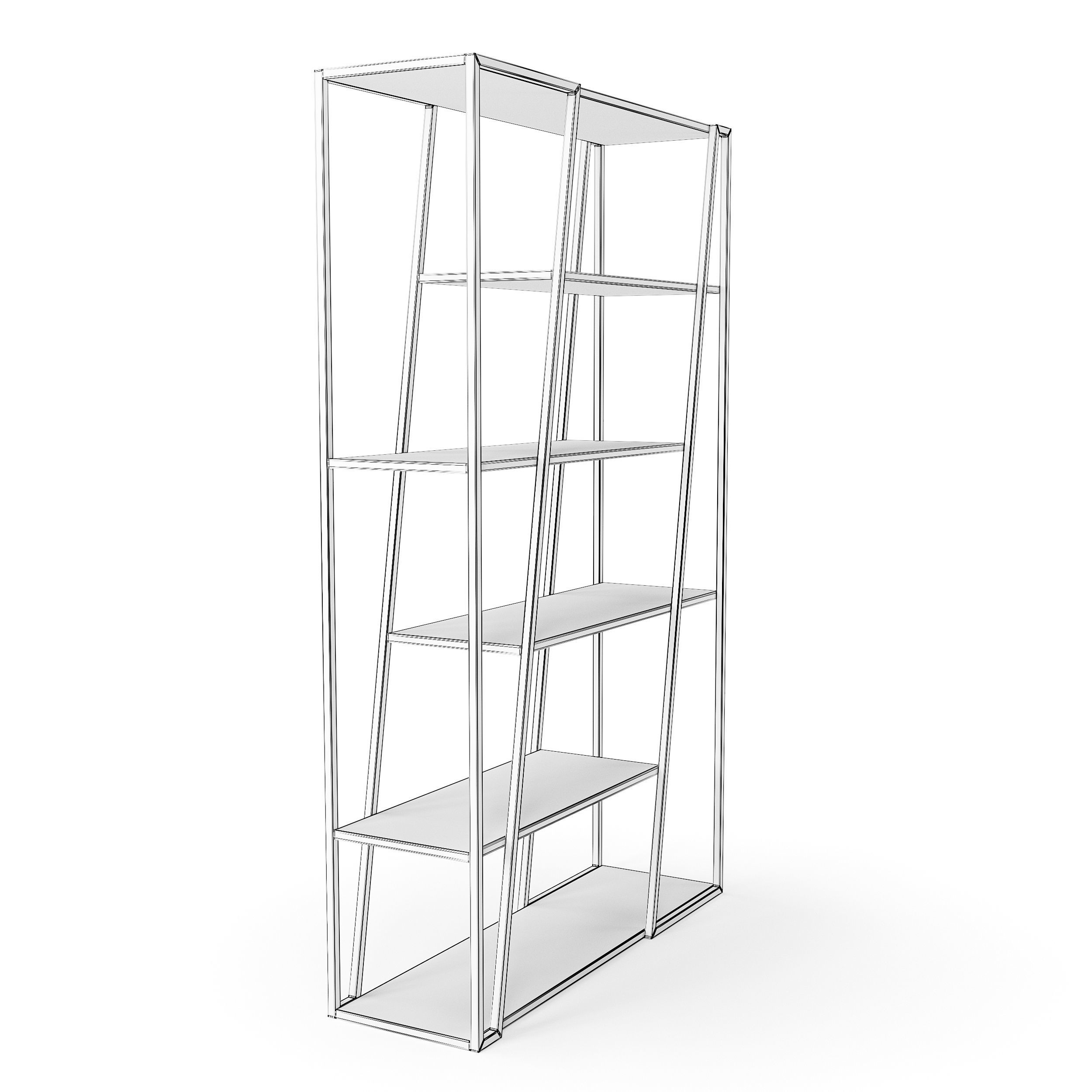 Albi Freestanding Bookcase 3D model_8